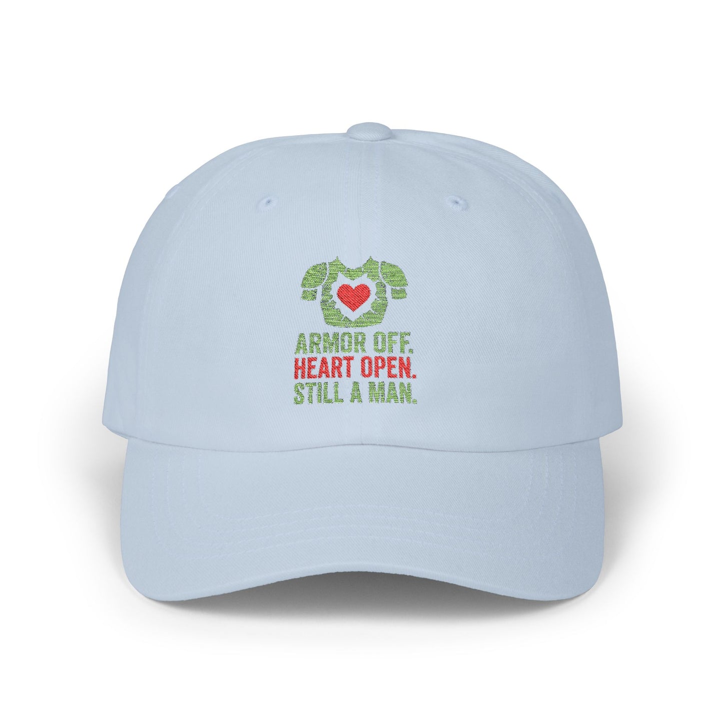 Classic Dad Cap with Heart Design, Casual Gift for Dads, Father's Day Cap, Comfortable Everyday Hat, Unisex Fashion Accessory
