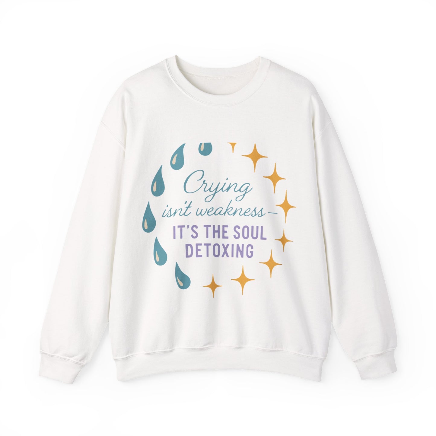 Soul Detoxing Unisex Crewneck Sweatshirt, Emotional Support Apparel, Comfort Gift, Inspirational Clothing, Cozy Layering Piece