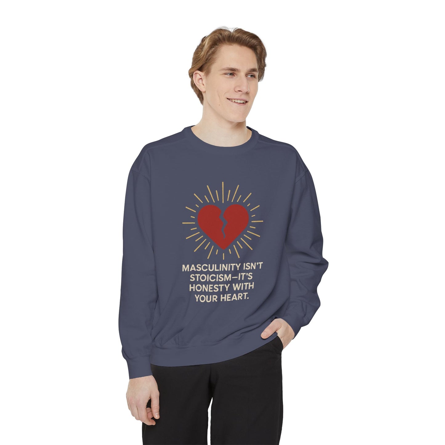 Heartfelt Unisex Sweatshirt - Perfect for Open Conversations, Gifts for Men, Casual Comfort Wear, Self-Expression Apparel
