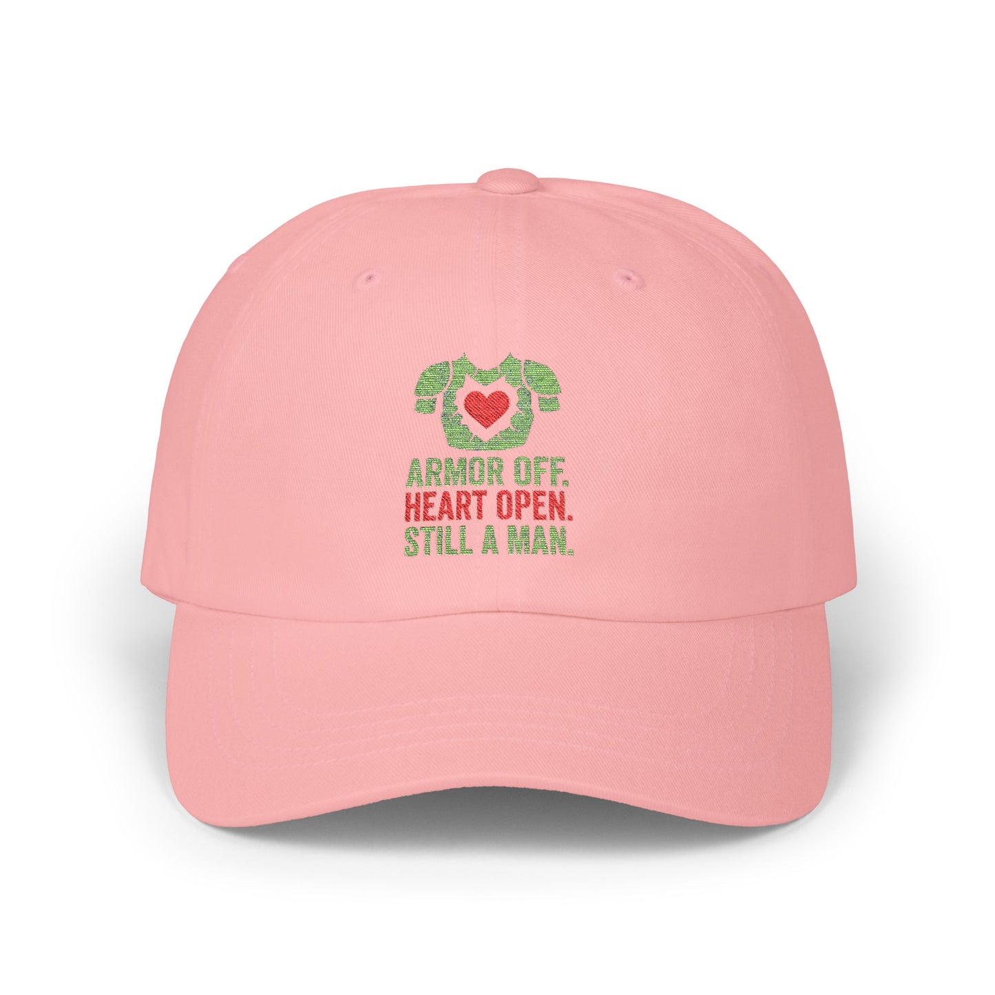 Classic Dad Cap with Heart Design, Casual Gift for Dads, Father's Day Cap, Comfortable Everyday Hat, Unisex Fashion Accessory
