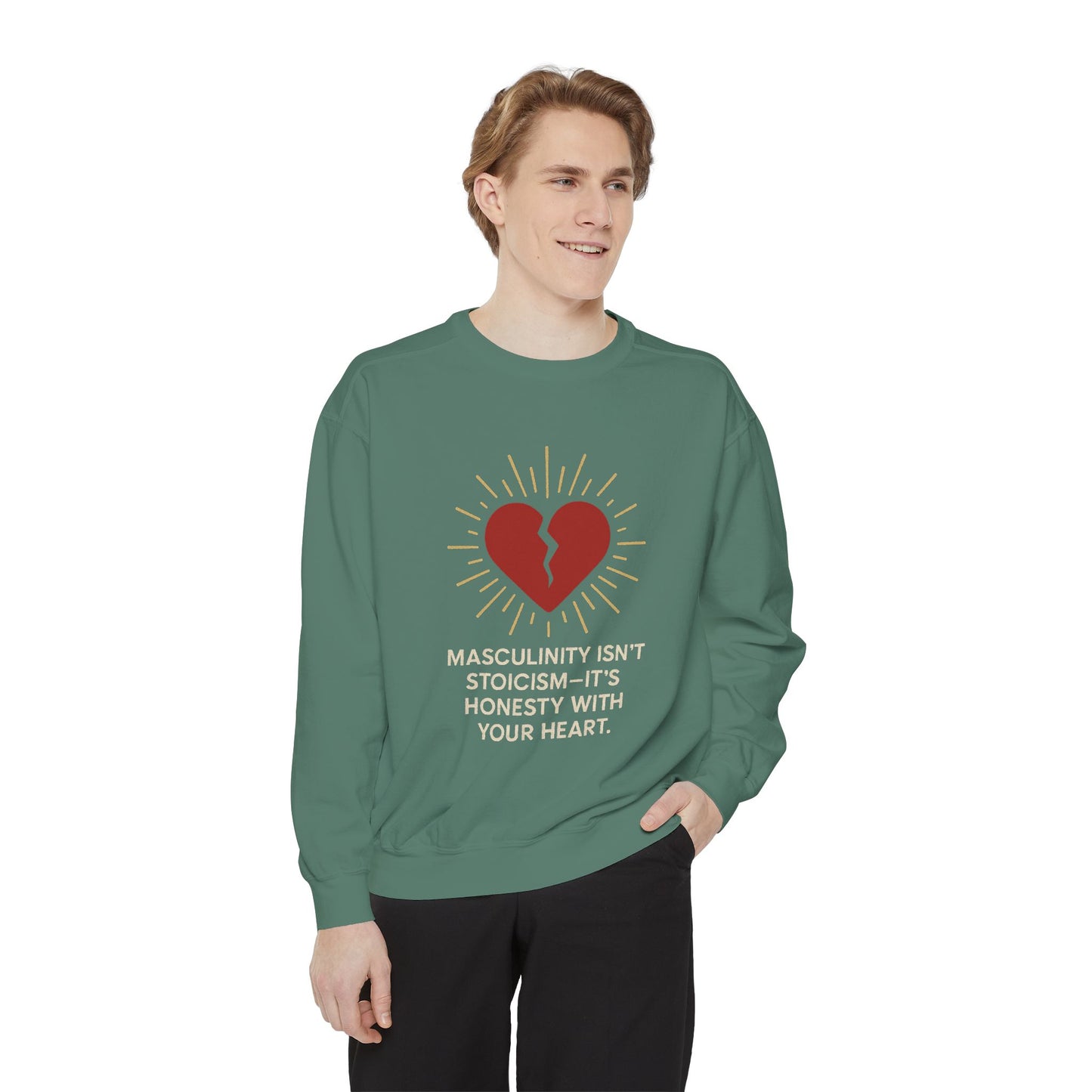 Heartfelt Unisex Sweatshirt - Perfect for Open Conversations, Gifts for Men, Casual Comfort Wear, Self-Expression Apparel