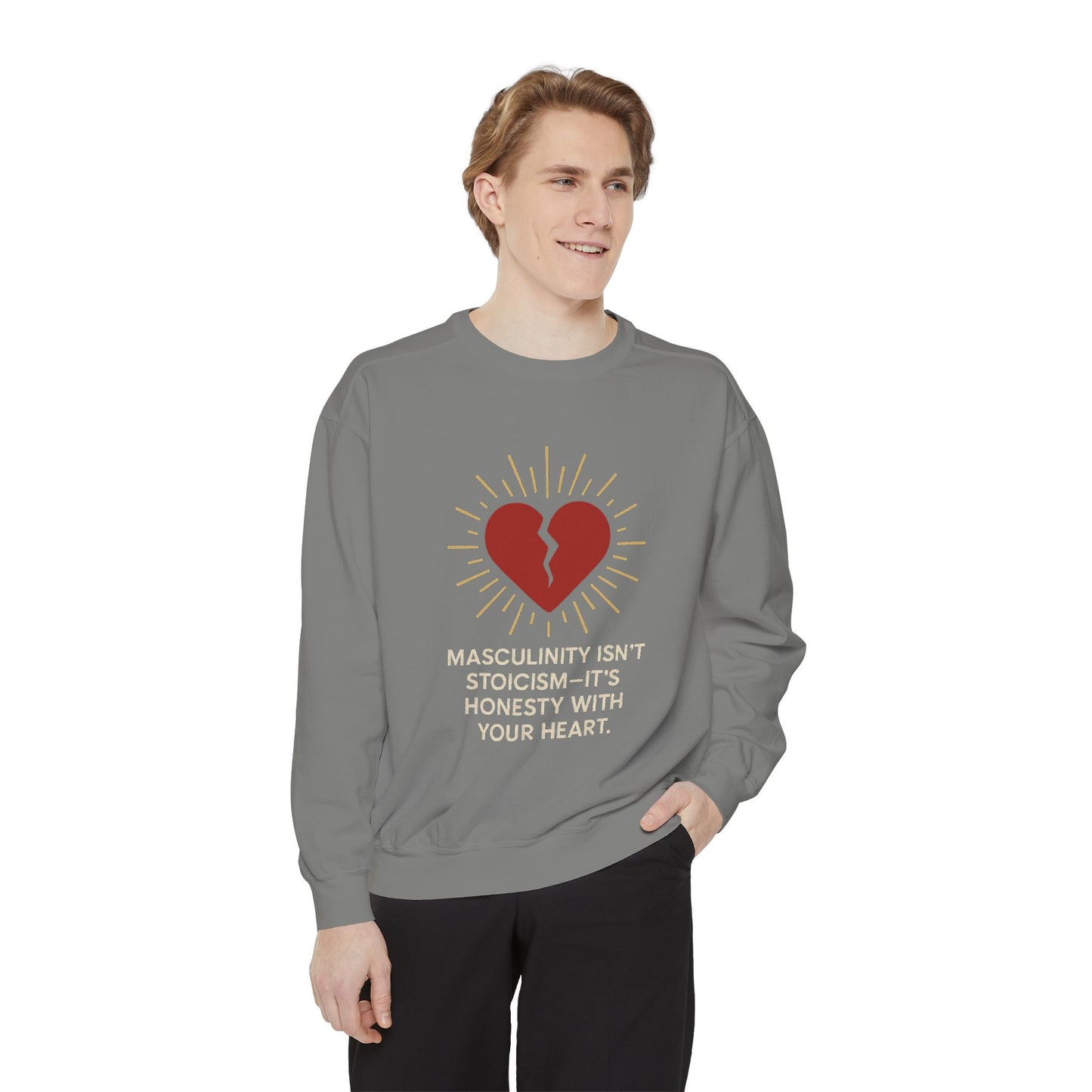 Heartfelt Unisex Sweatshirt - Perfect for Open Conversations, Gifts for Men, Casual Comfort Wear, Self-Expression Apparel