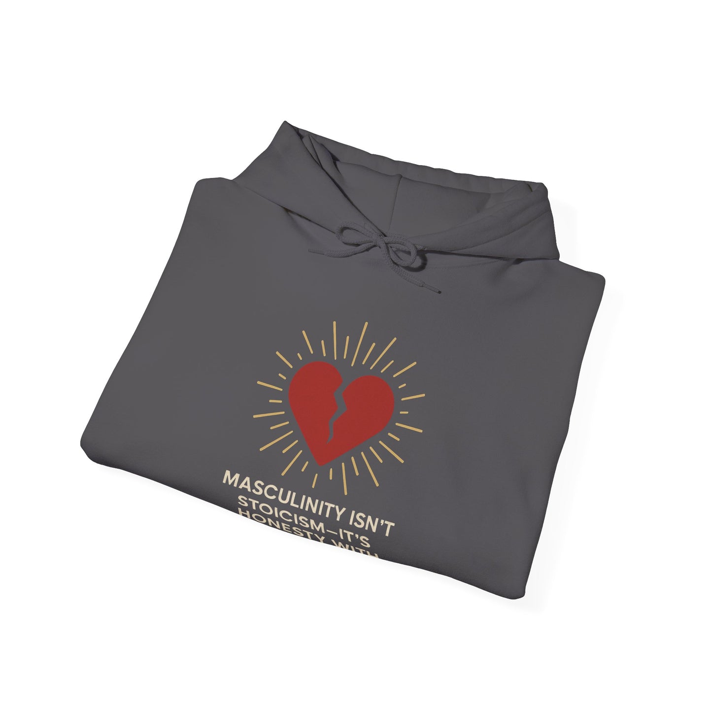 Heartfelt Affirmation Hoodie - Unisex Heavy Blend Sweatshirt, Cozy Gift, Casual Wear, Self-Care Reminder, Modern Style, Gender-Neutral