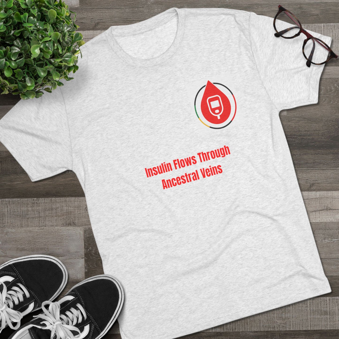 Diabetes Awareness Campaign T-shirts, Insulin's Lifeline, Sugar Management Crew Tee