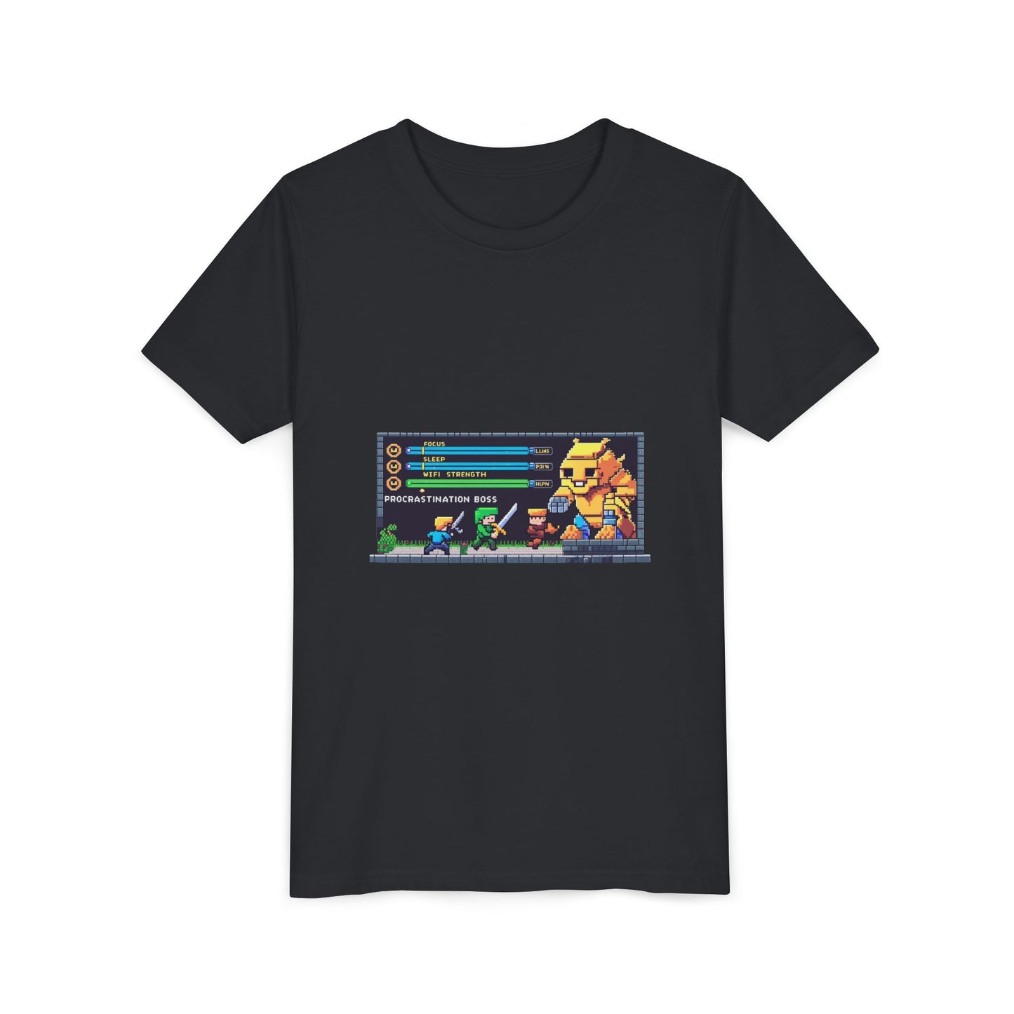 Retro Gaming Youth Tee, Fun Graphic Shirt for Kids, Perfect for Birthdays, Holidays, and Playtime, Geeky Gift Idea, Video Game Vibes