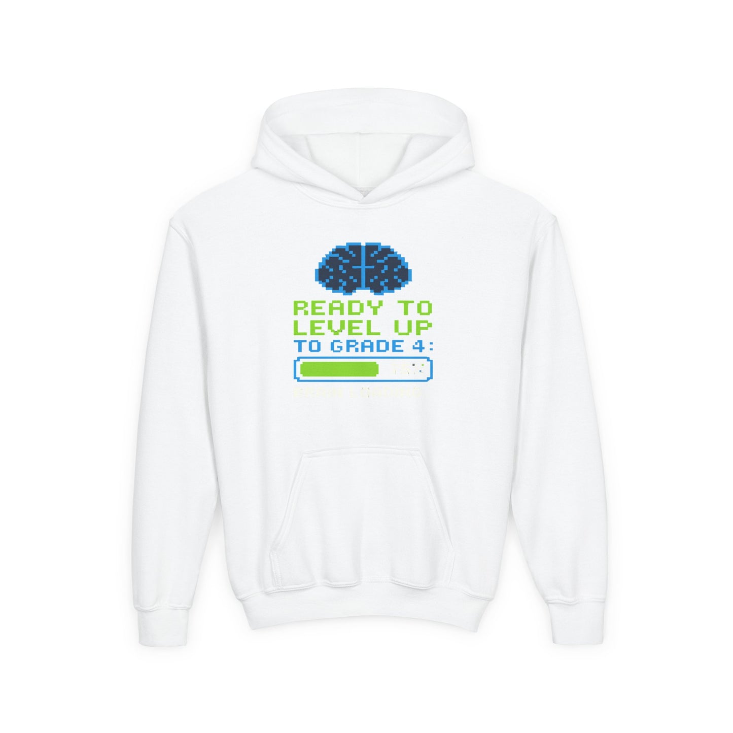 Pixel Brain Loading Hoodie for Back to School, Cool Back to School Hoodie