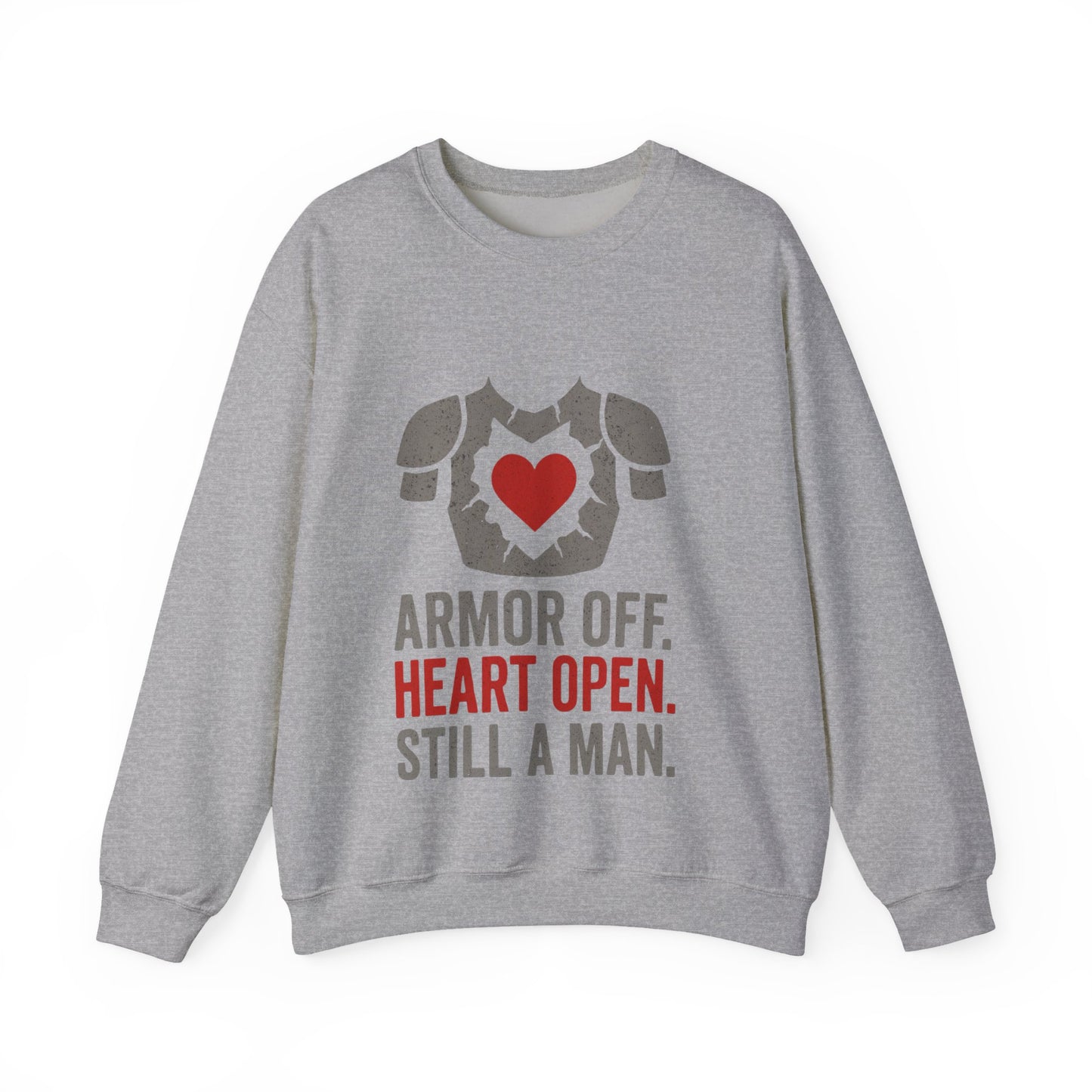Heartfelt Armor Crewneck Sweatshirt | Cozy Unisex Sweatshirt for Men