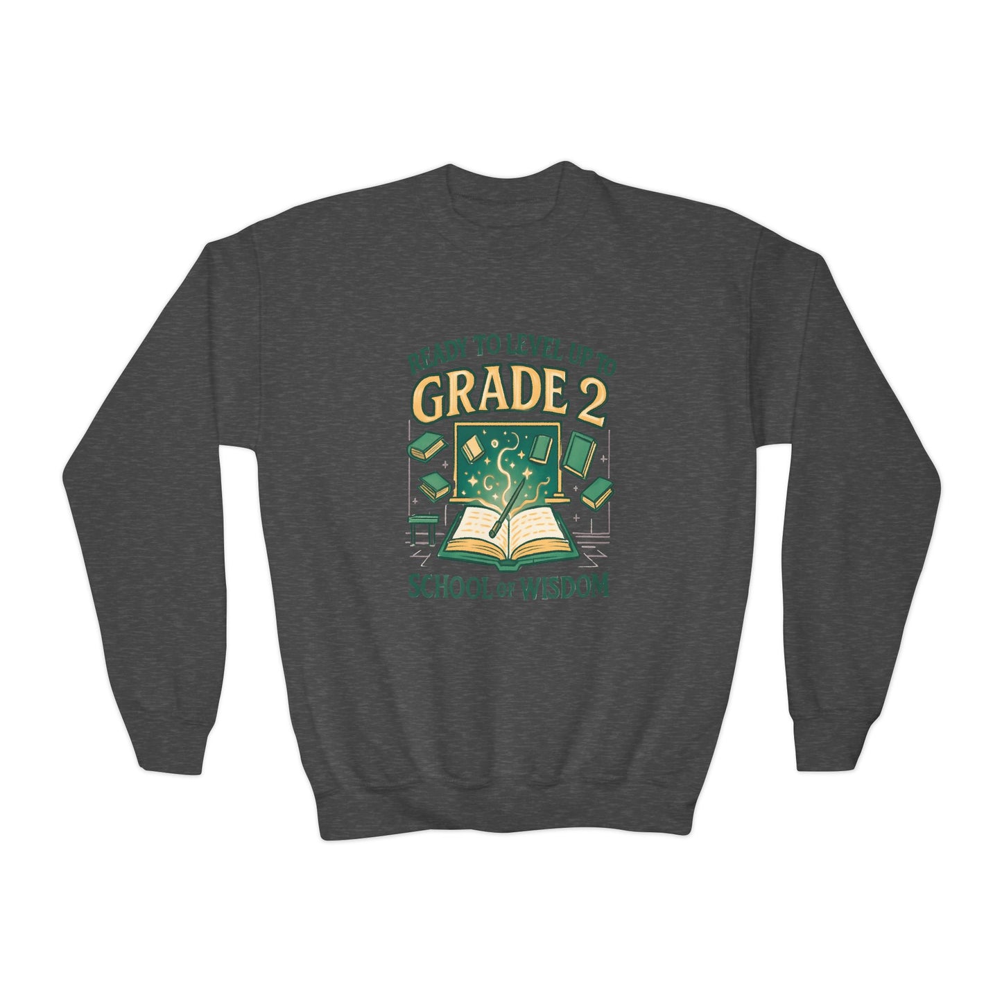 Learning Quest: Magical Grade 2 Adventure Sweatshirt for Back to School