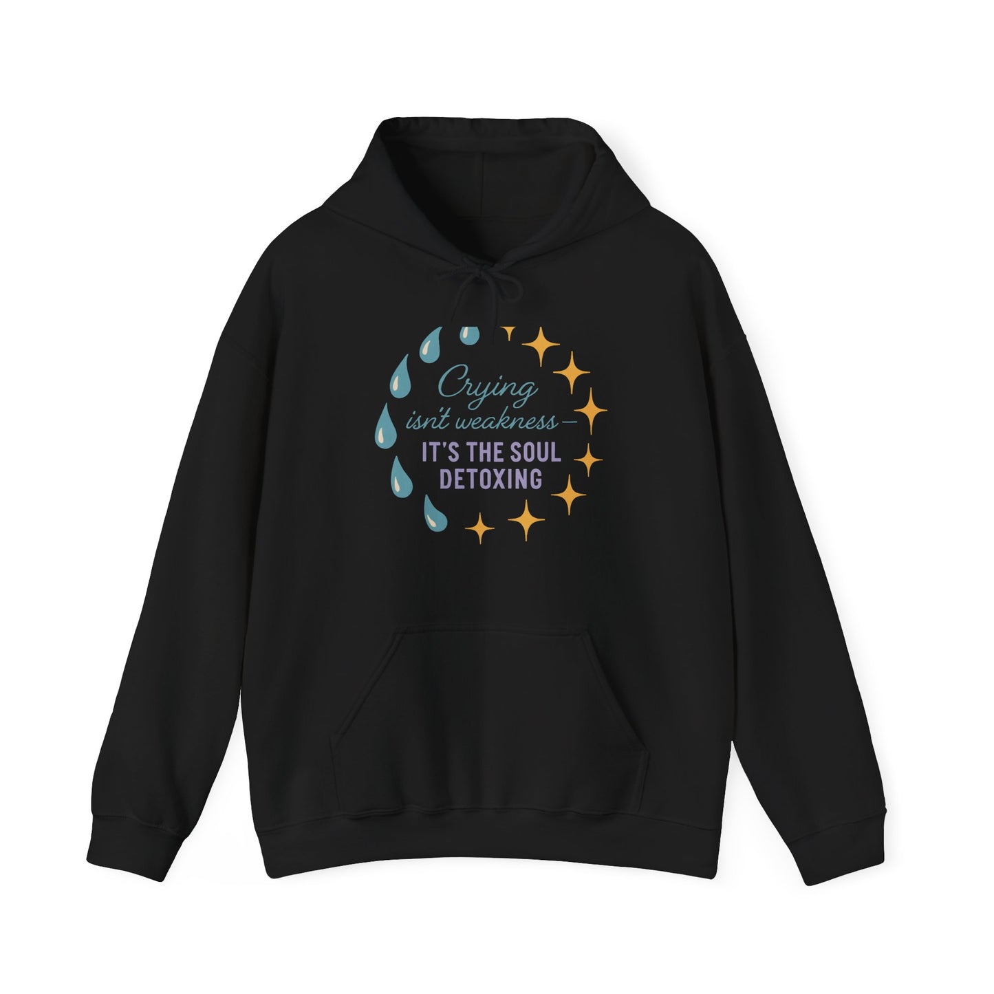 Soul Detoxing Hooded Sweatshirt | Cozy Unisex Pullover for Self-Care, Inspirational Gift, Perfect for Relaxation, Mindfulness, Recovery