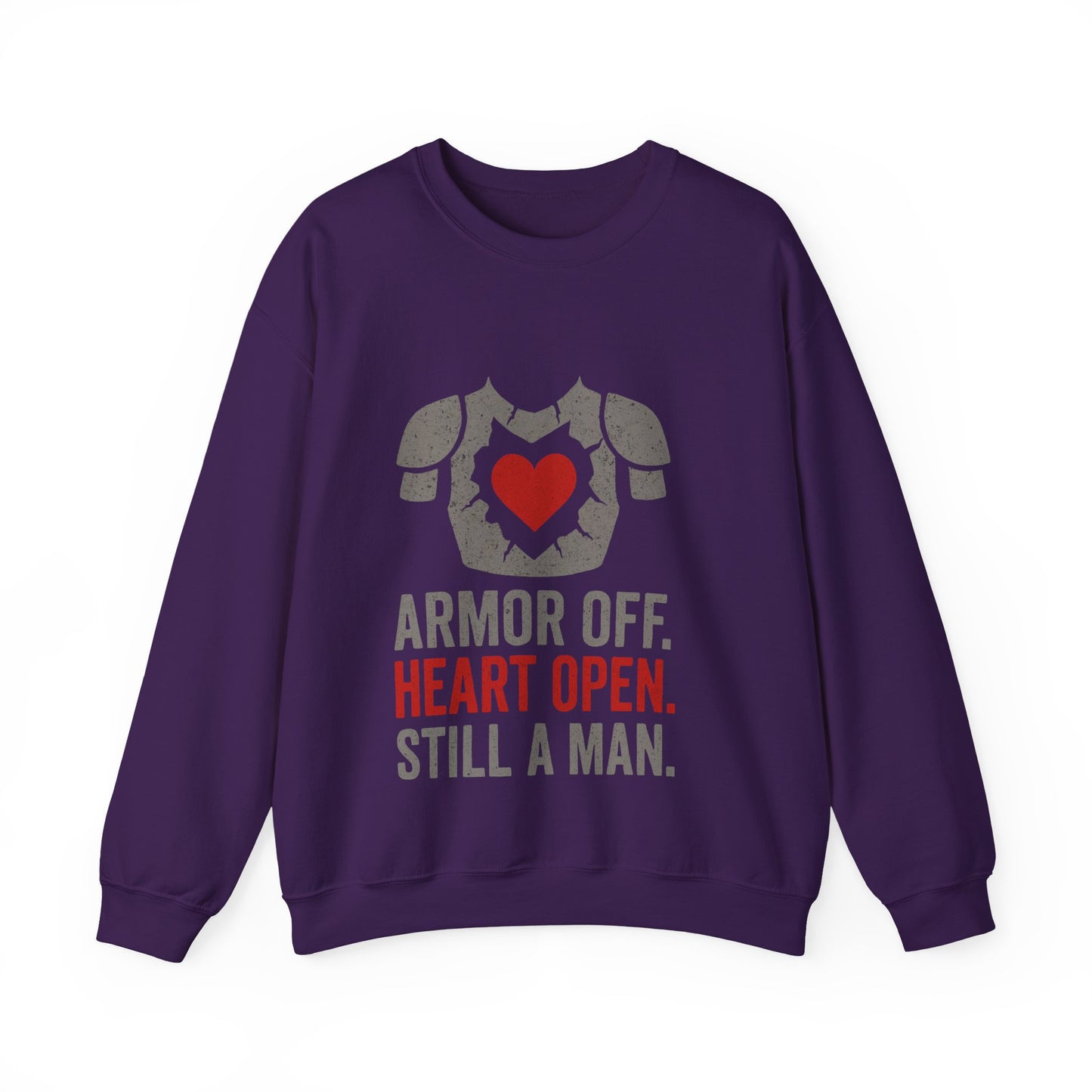 Heartfelt Armor Crewneck Sweatshirt | Cozy Unisex Sweatshirt for Men