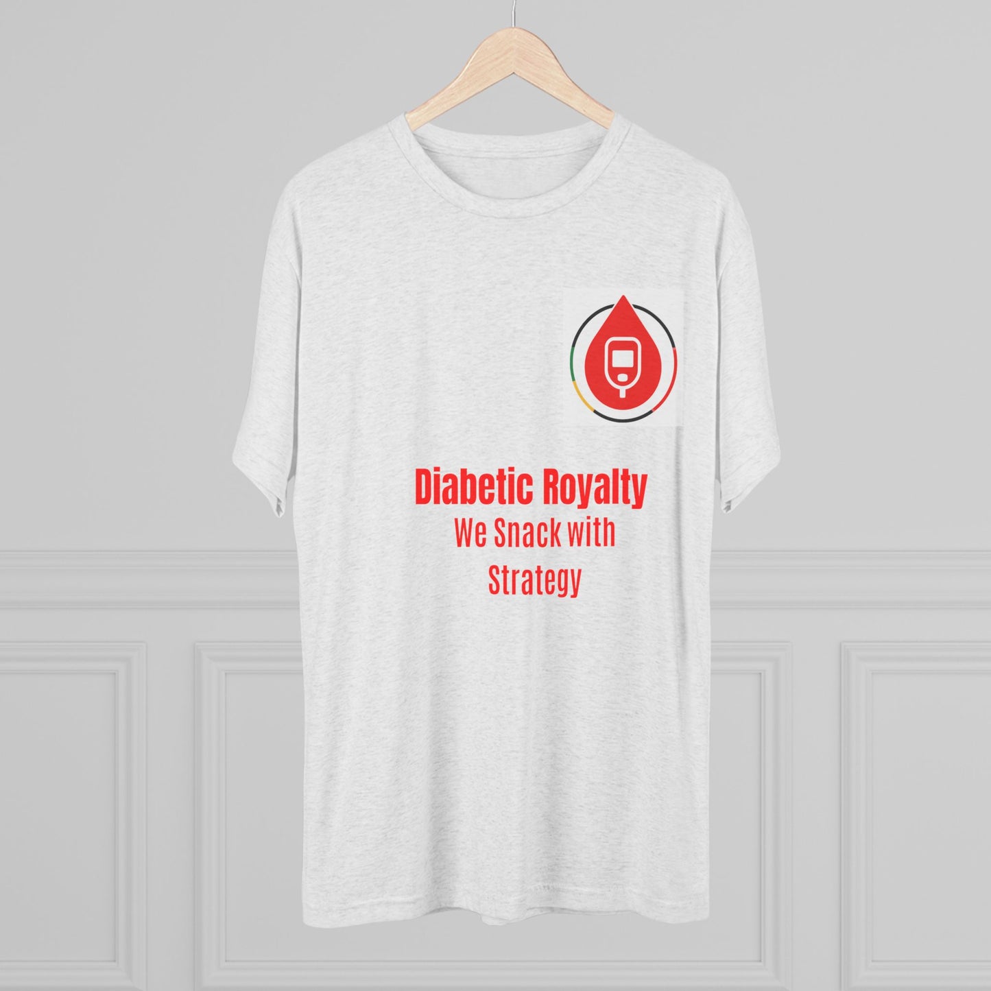 Regal Drops of Resilience, Sugar Management Crew Tee, Diabetes Management T-Shirt, Diabetes Awareness T-Shirt