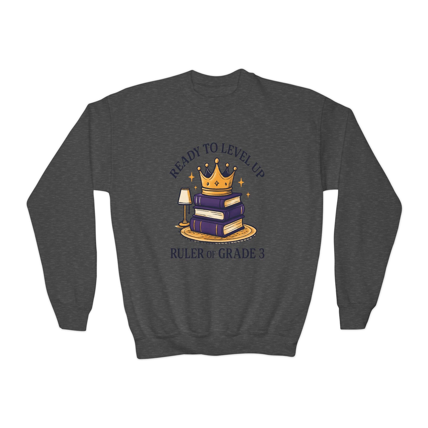 Crowned Learner Sweatshirt for Back to School