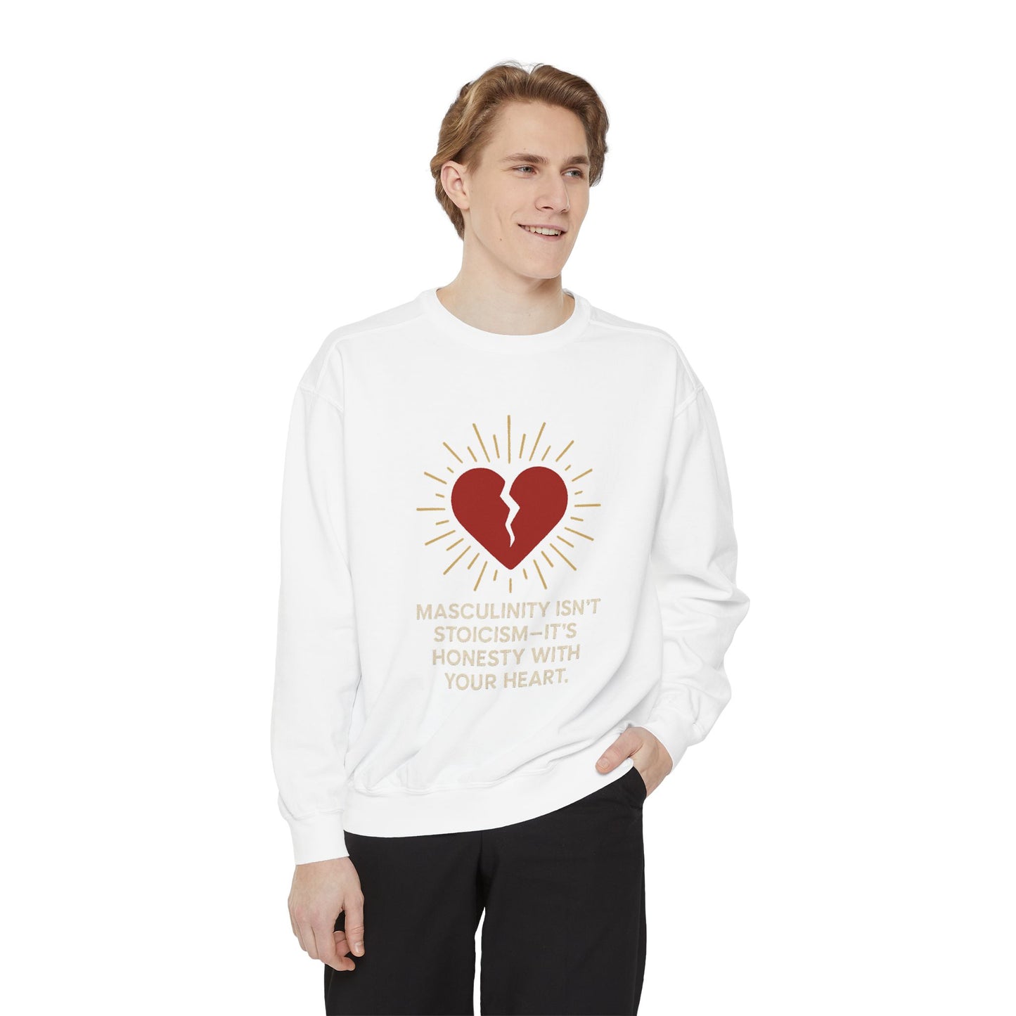 Heartfelt Unisex Sweatshirt - Perfect for Open Conversations, Gifts for Men, Casual Comfort Wear, Self-Expression Apparel