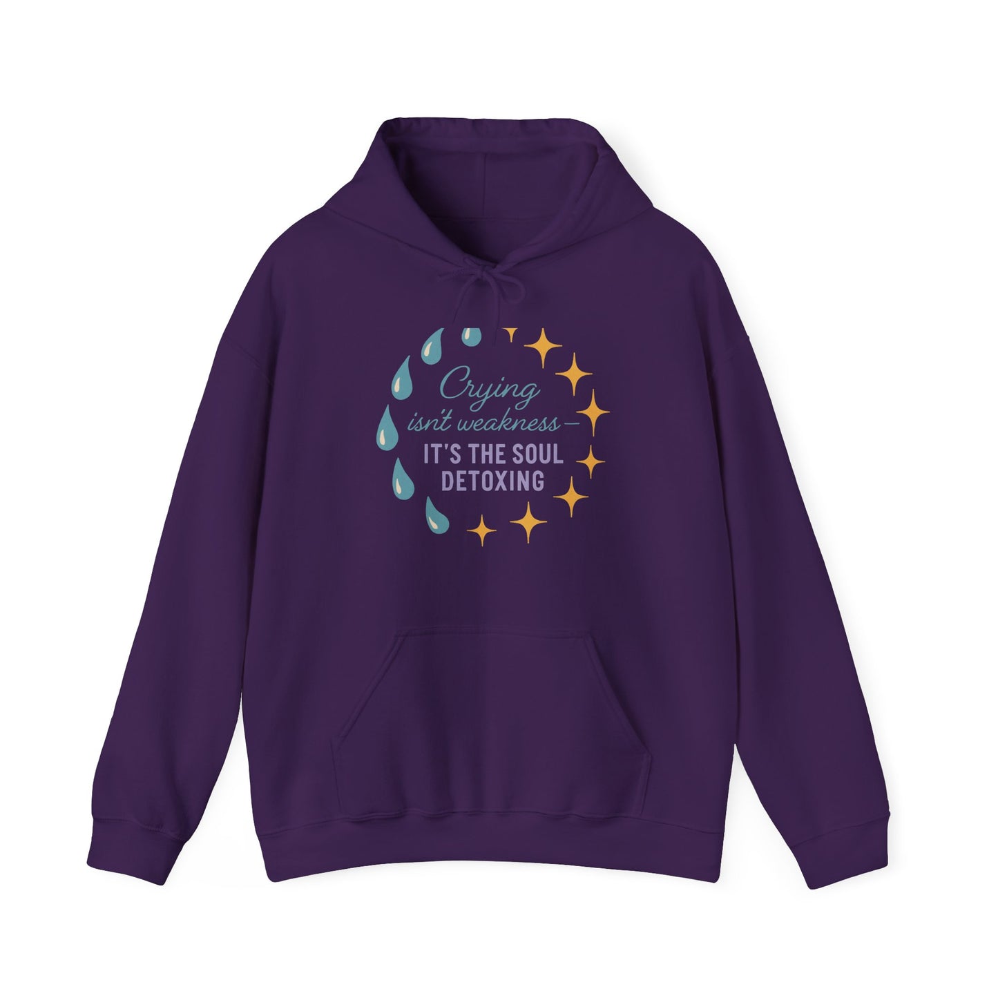 Soul Detoxing Hooded Sweatshirt | Cozy Unisex Pullover for Self-Care, Inspirational Gift, Perfect for Relaxation, Mindfulness, Recovery