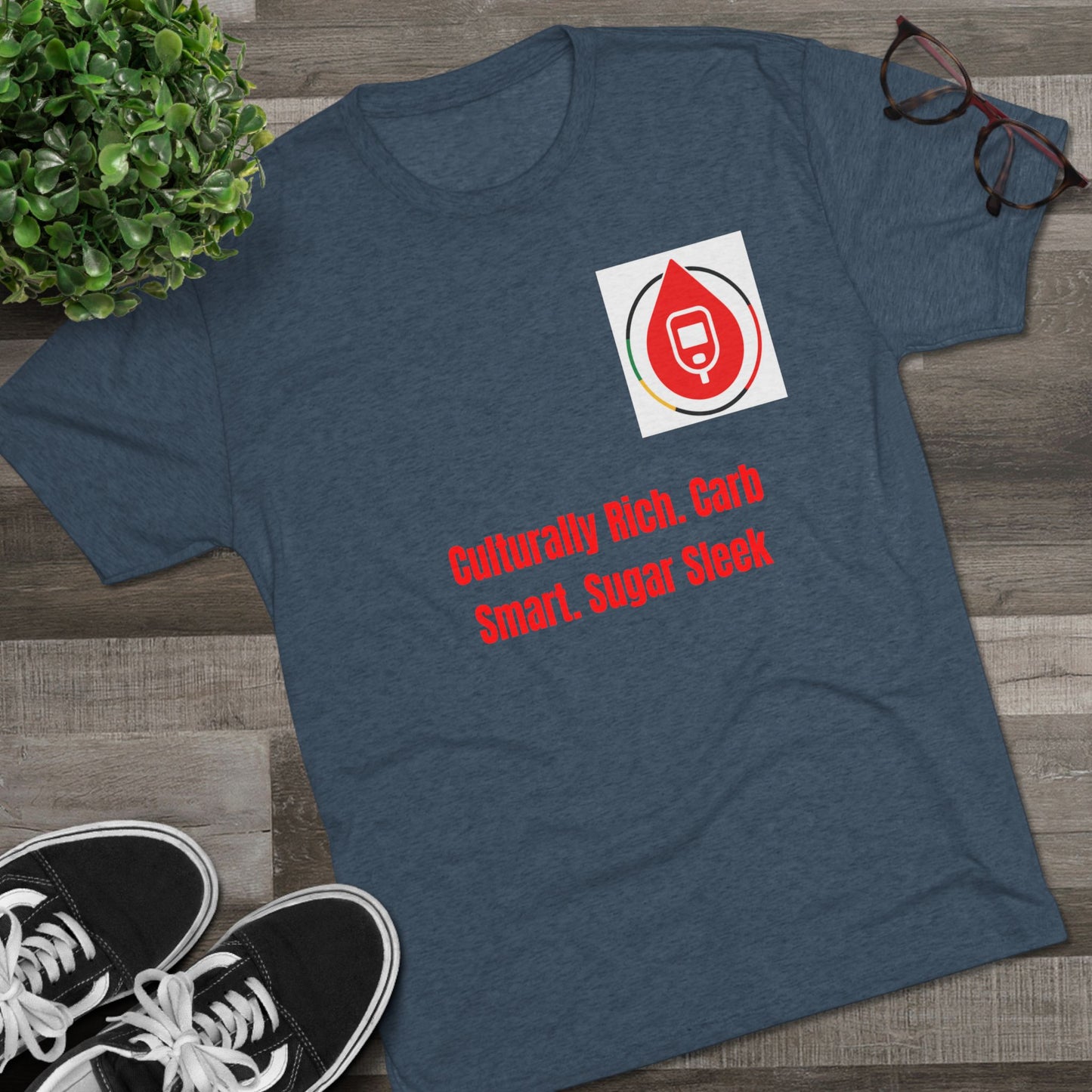 Drop of Culture, Sugar Management Crew Tee, Diabetes Management Tee, Diabetes Awareness T-Shirt