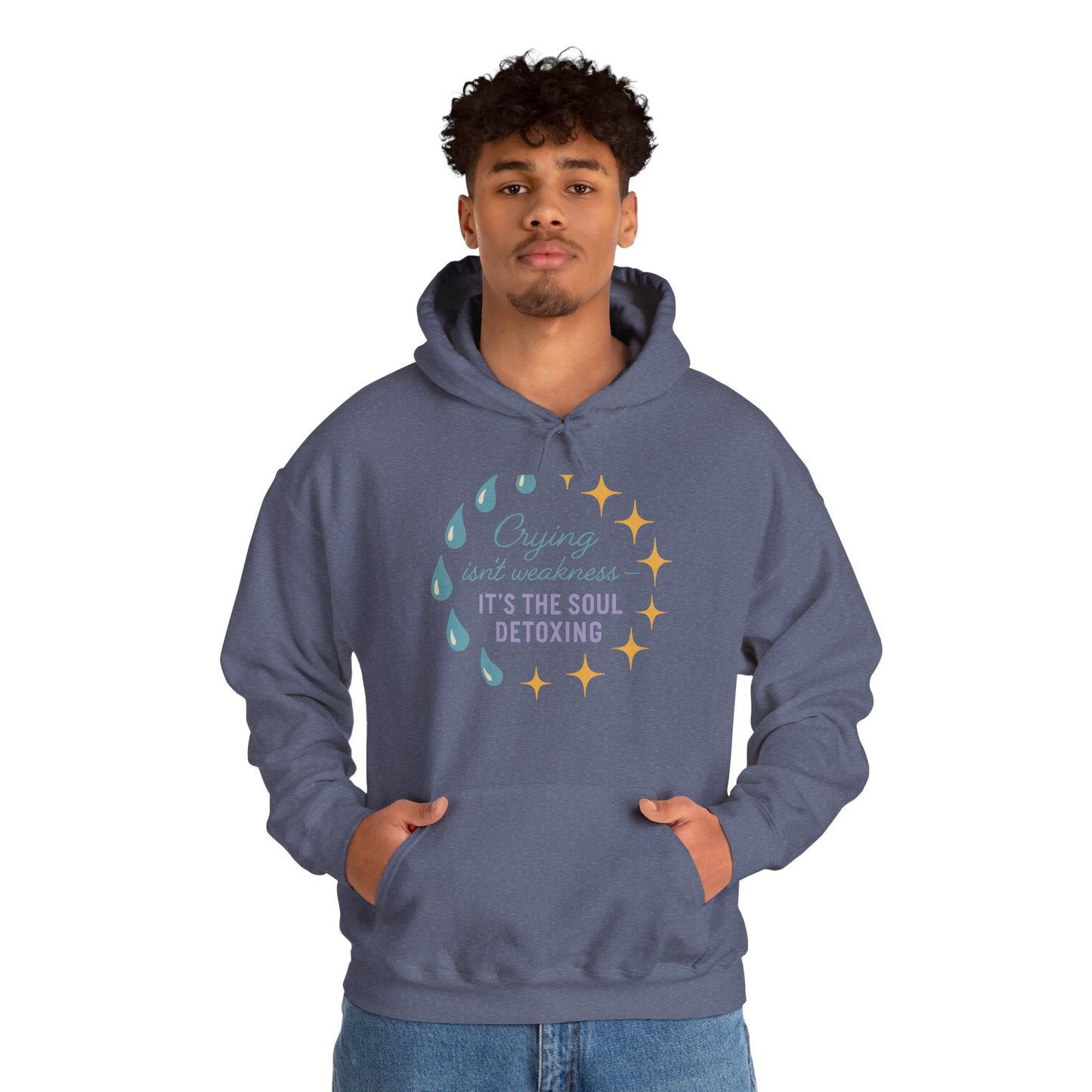 Soul Detoxing Hooded Sweatshirt | Cozy Unisex Pullover for Self-Care, Inspirational Gift, Perfect for Relaxation, Mindfulness, Recovery