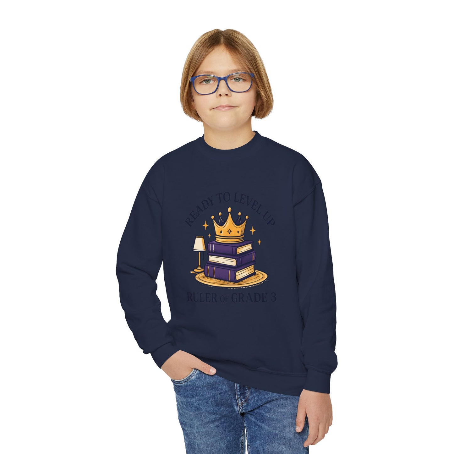 Crowned Learner Sweatshirt for Back to School