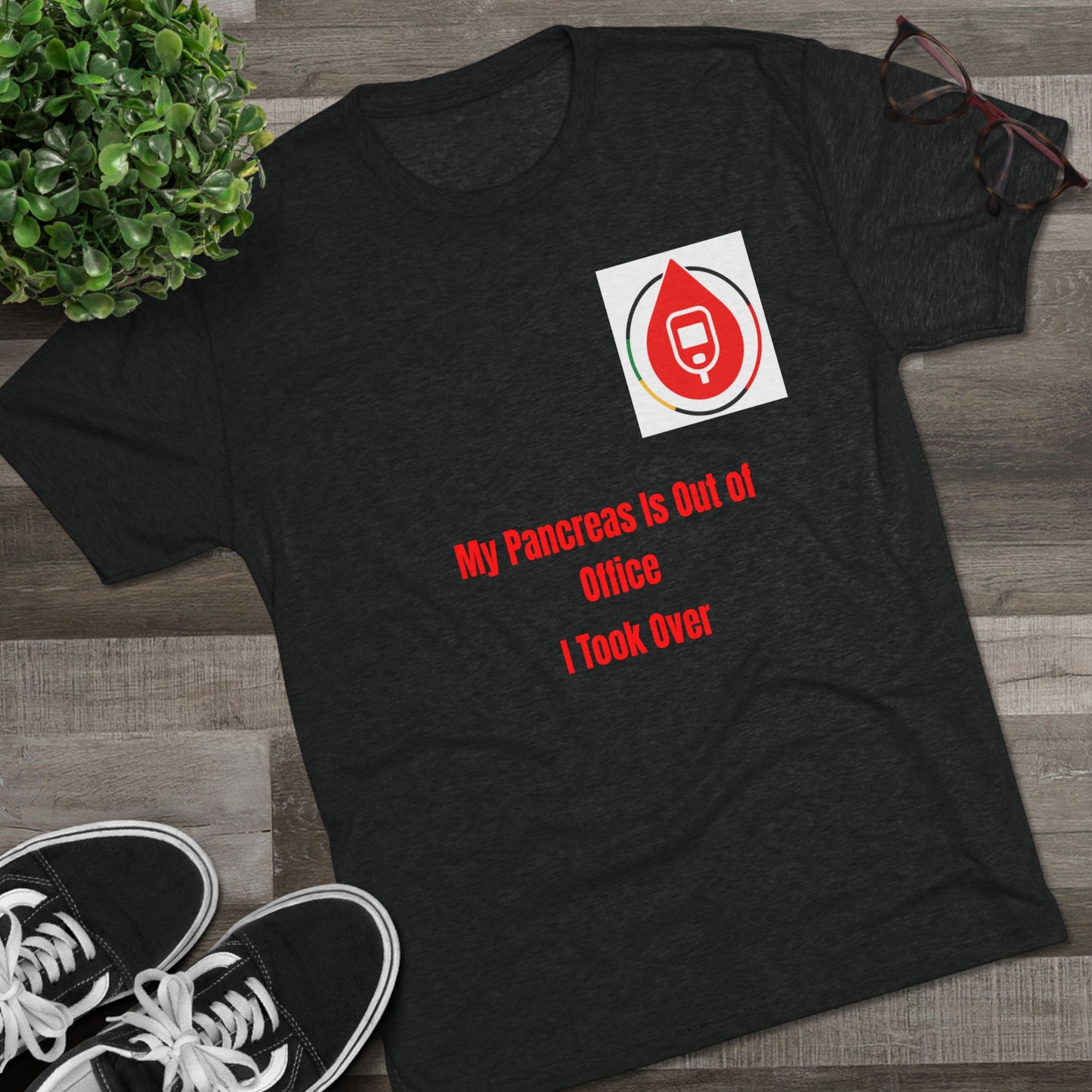 Pancreas on Pause, Sugar Management Crew Tee, Diabetes Management Apparel, Diabetes Awareness T-Shirt