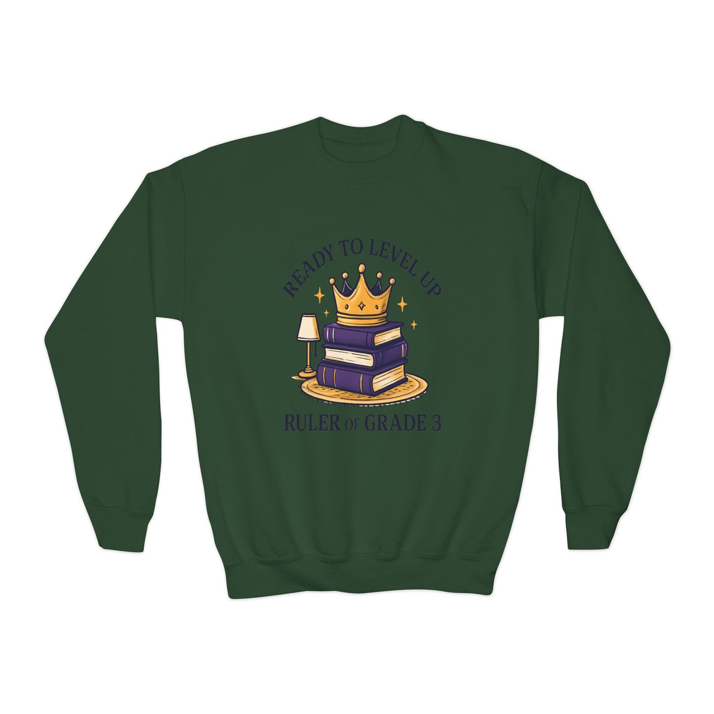 Crowned Learner Sweatshirt for Back to School