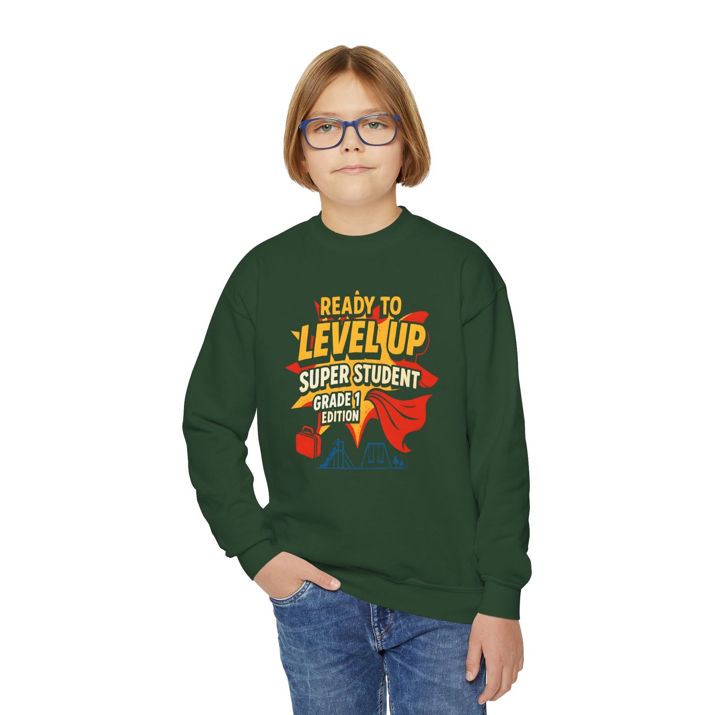 Super Student Level Up Sweatshirt for Back to School