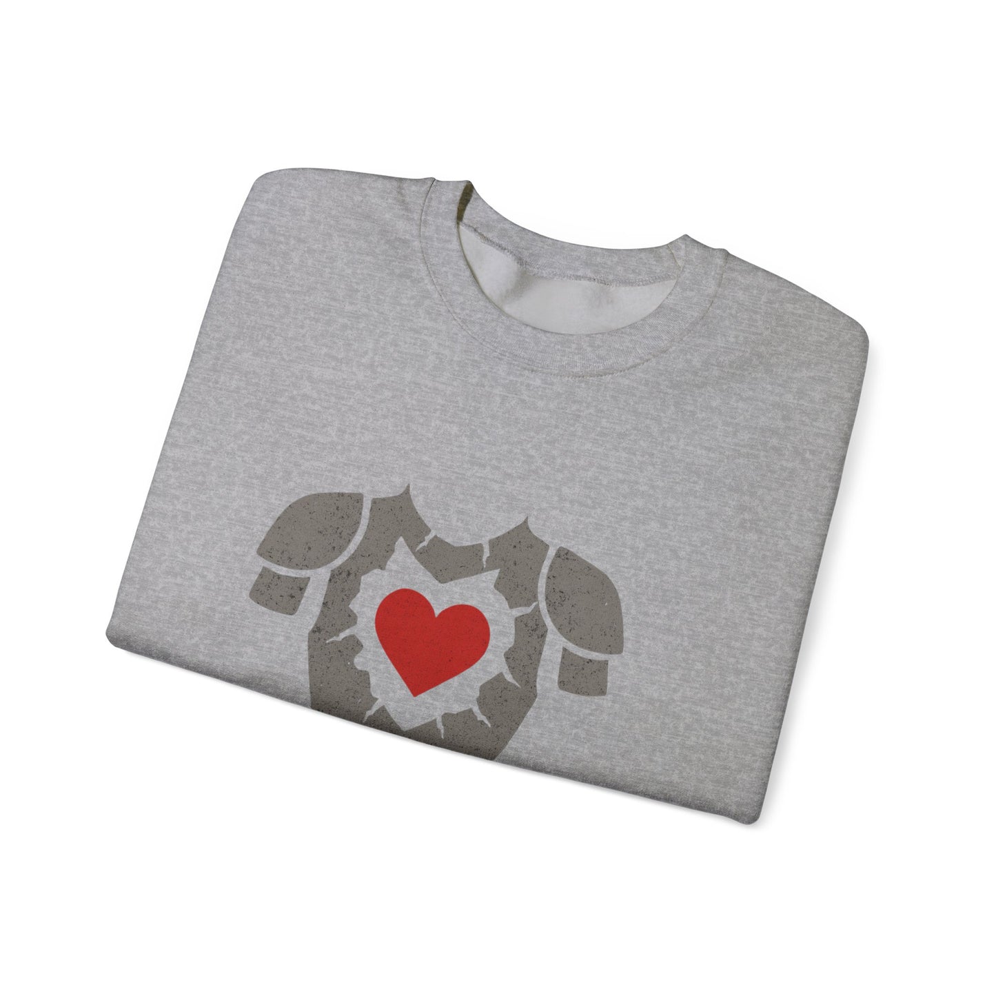 Heartfelt Armor Crewneck Sweatshirt | Cozy Unisex Sweatshirt for Men