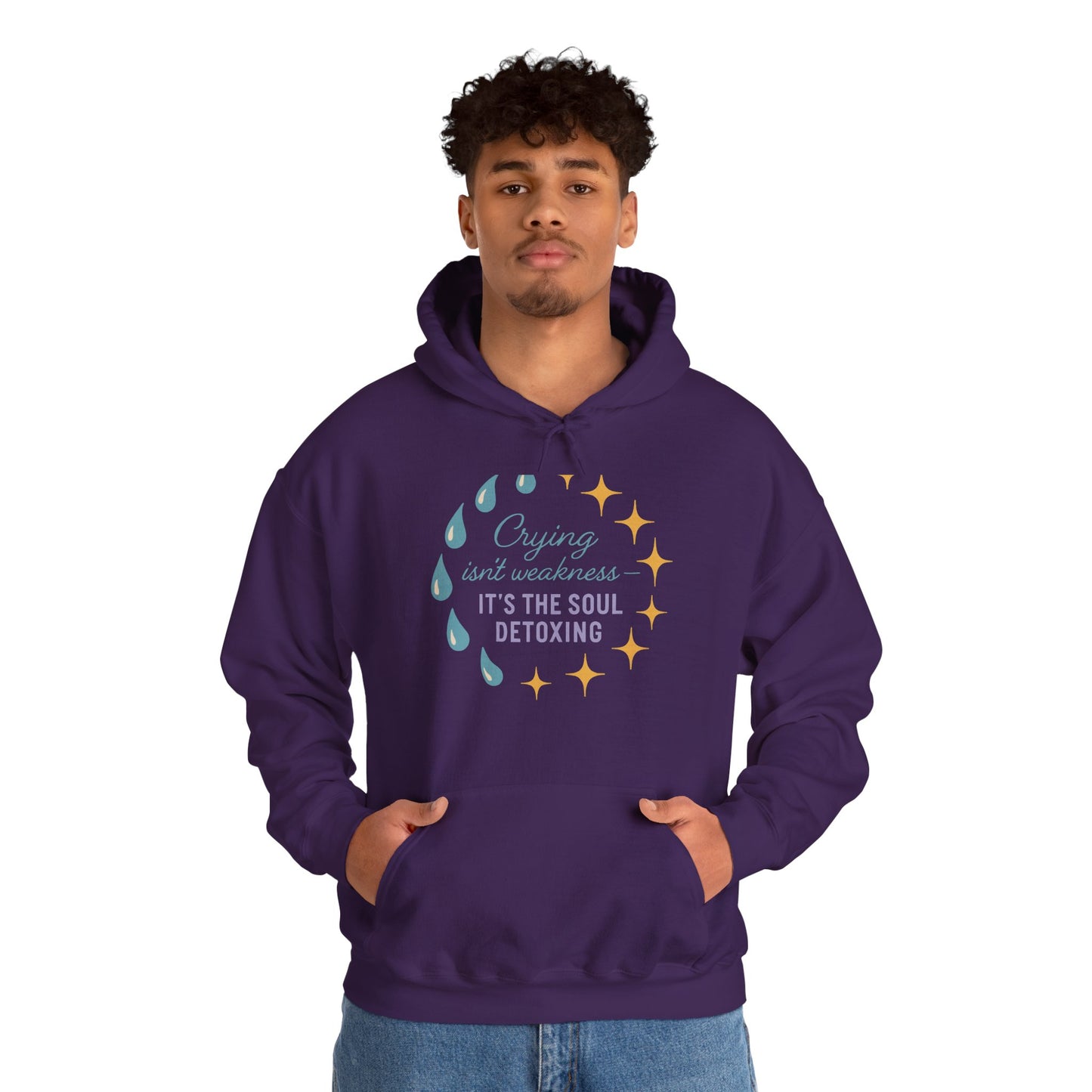 Soul Detoxing Hooded Sweatshirt | Cozy Unisex Pullover for Self-Care, Inspirational Gift, Perfect for Relaxation, Mindfulness, Recovery