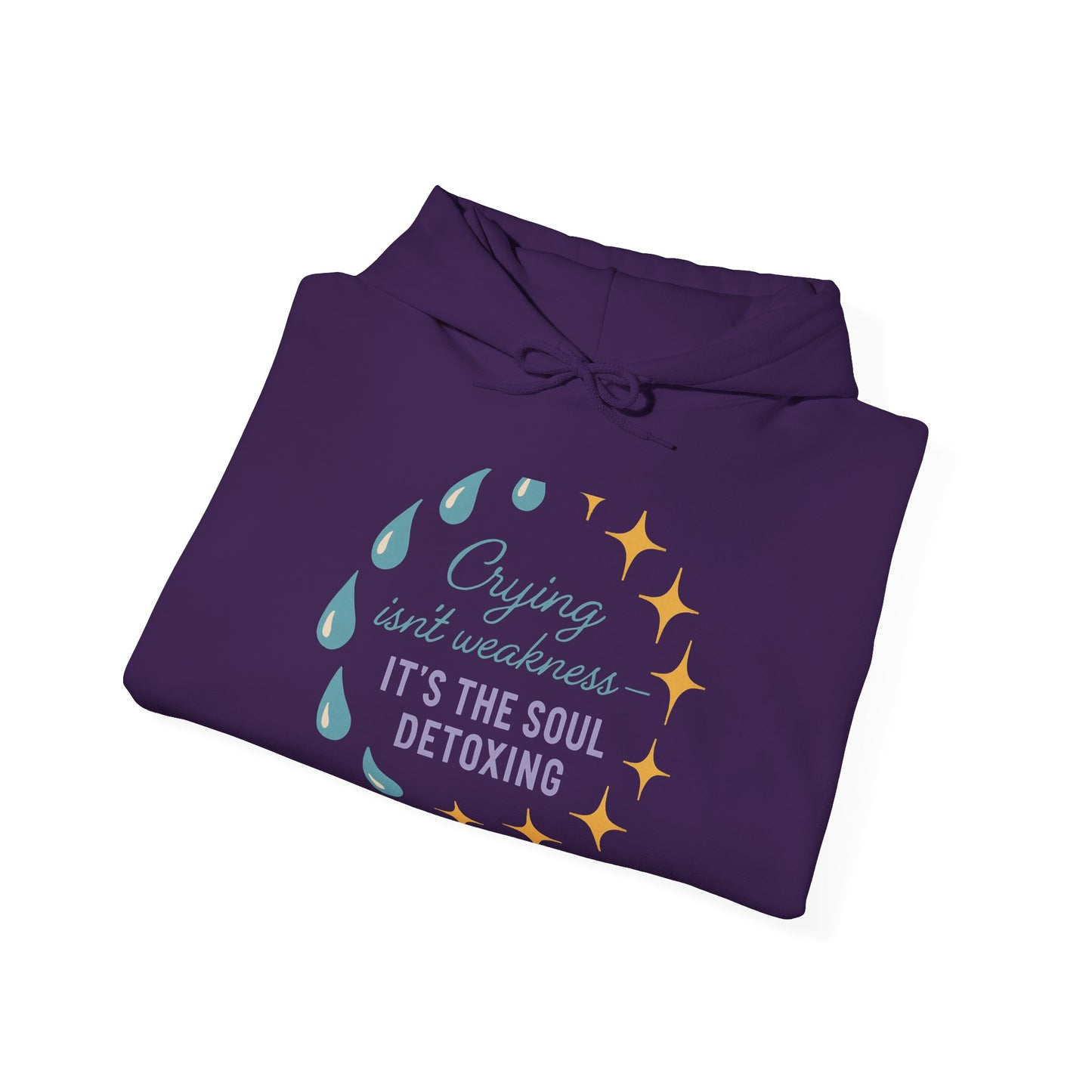 Soul Detoxing Hooded Sweatshirt | Cozy Unisex Pullover for Self-Care, Inspirational Gift, Perfect for Relaxation, Mindfulness, Recovery