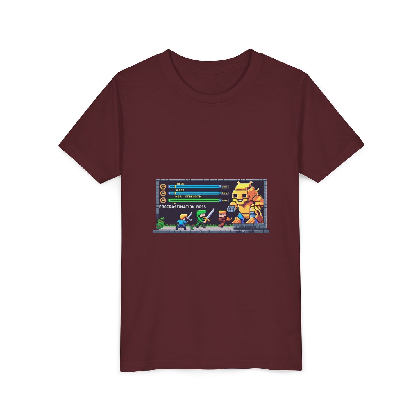 Retro Gaming Youth Tee, Fun Graphic Shirt for Kids, Perfect for Birthdays, Holidays, and Playtime, Geeky Gift Idea, Video Game Vibes