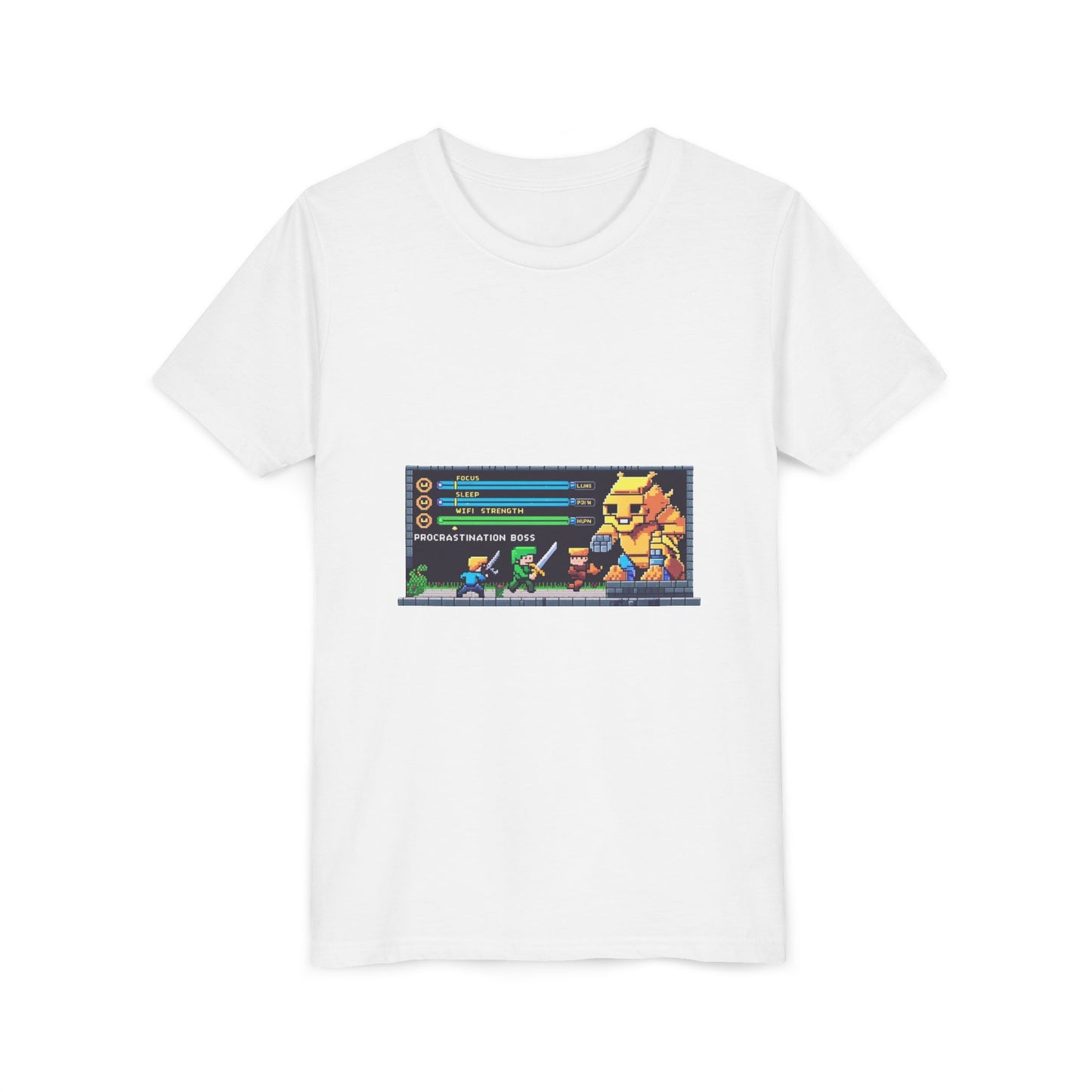 Retro Gaming Youth Tee, Fun Graphic Shirt for Kids, Perfect for Birthdays, Holidays, and Playtime, Geeky Gift Idea, Video Game Vibes