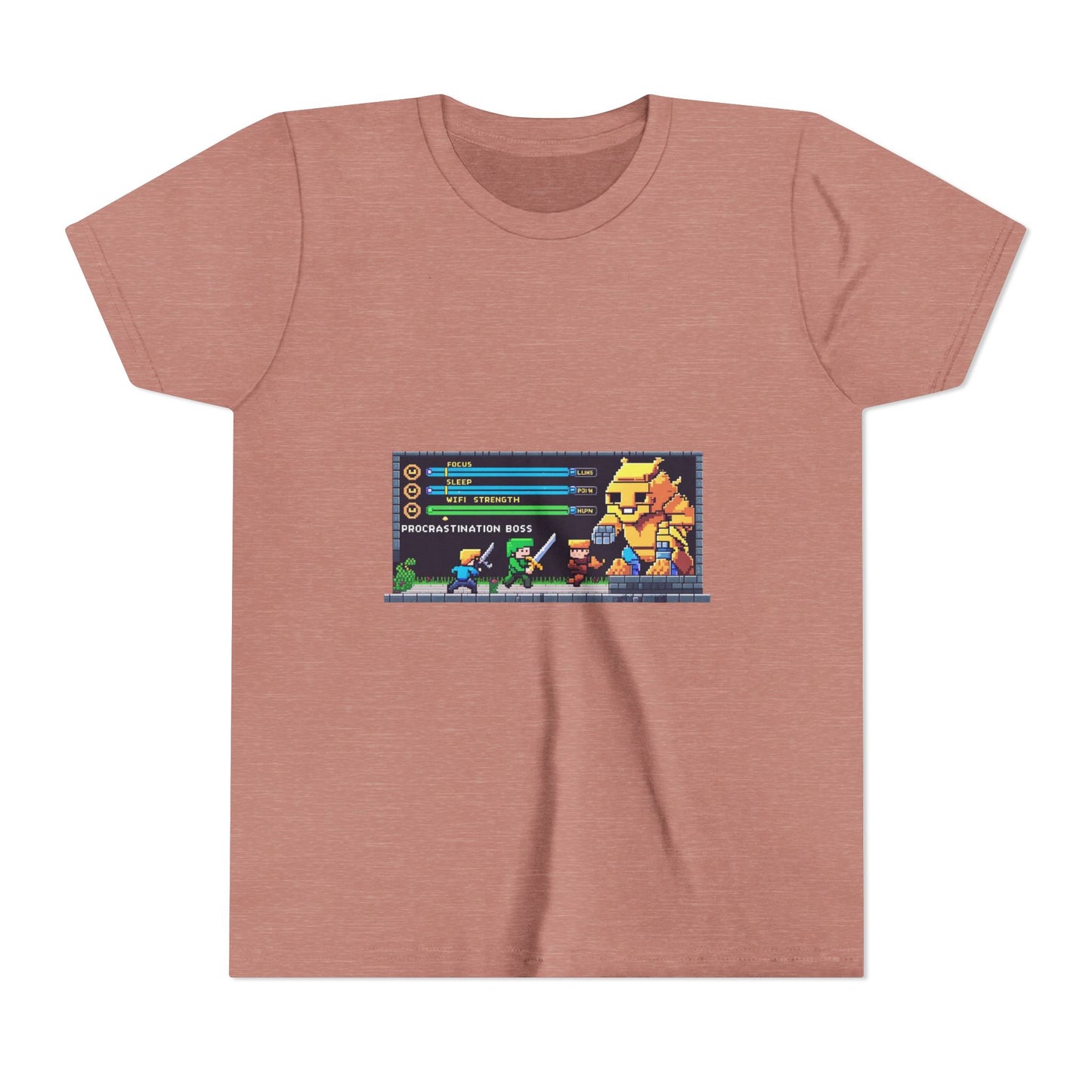 Retro Gaming Youth Tee, Fun Graphic Shirt for Kids, Perfect for Birthdays, Holidays, and Playtime, Geeky Gift Idea, Video Game Vibes