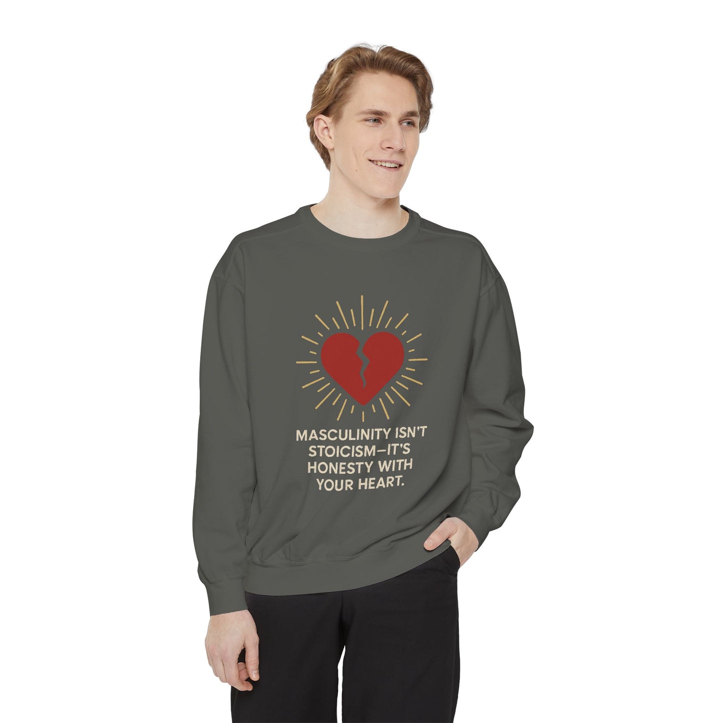 Heartfelt Unisex Sweatshirt - Perfect for Open Conversations, Gifts for Men, Casual Comfort Wear, Self-Expression Apparel