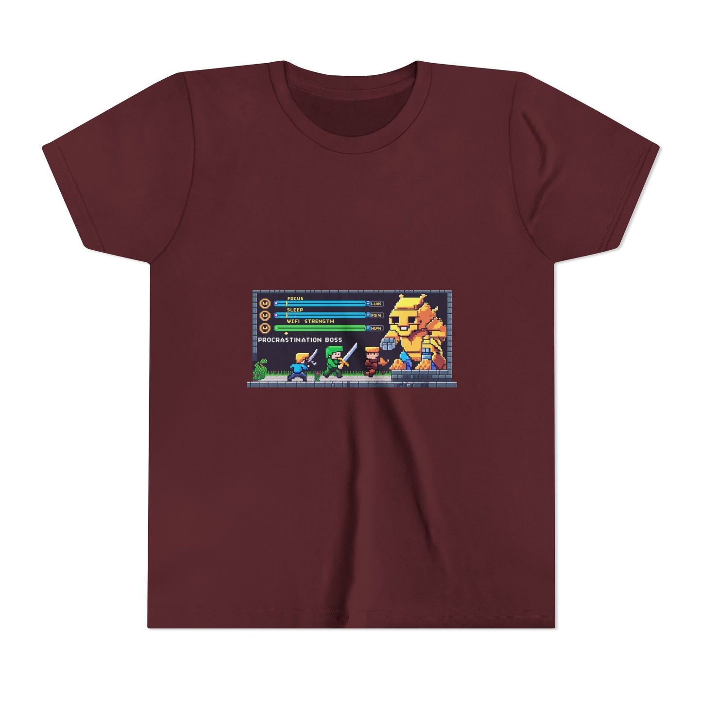 Retro Gaming Youth Tee, Fun Graphic Shirt for Kids, Perfect for Birthdays, Holidays, and Playtime, Geeky Gift Idea, Video Game Vibes