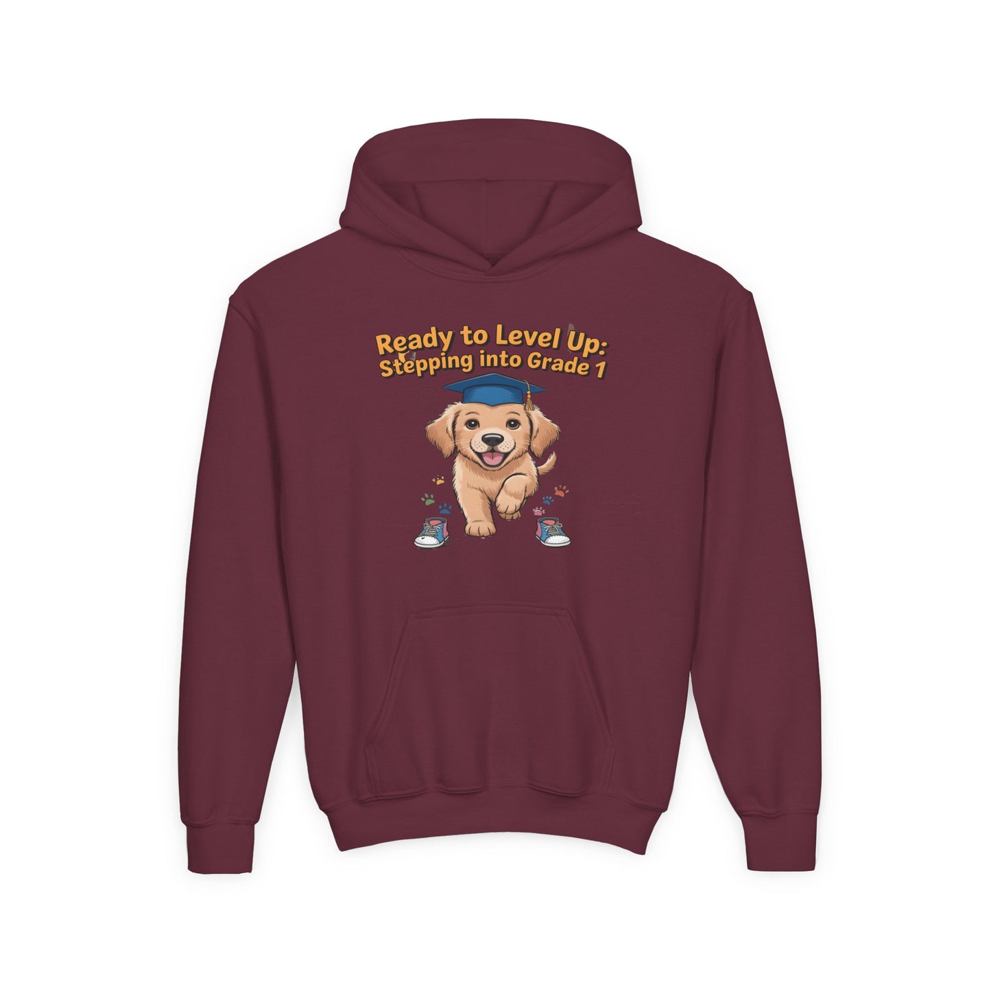 Puppy's First Day Hoodie for Back to School, Cool Back to School Hoodie