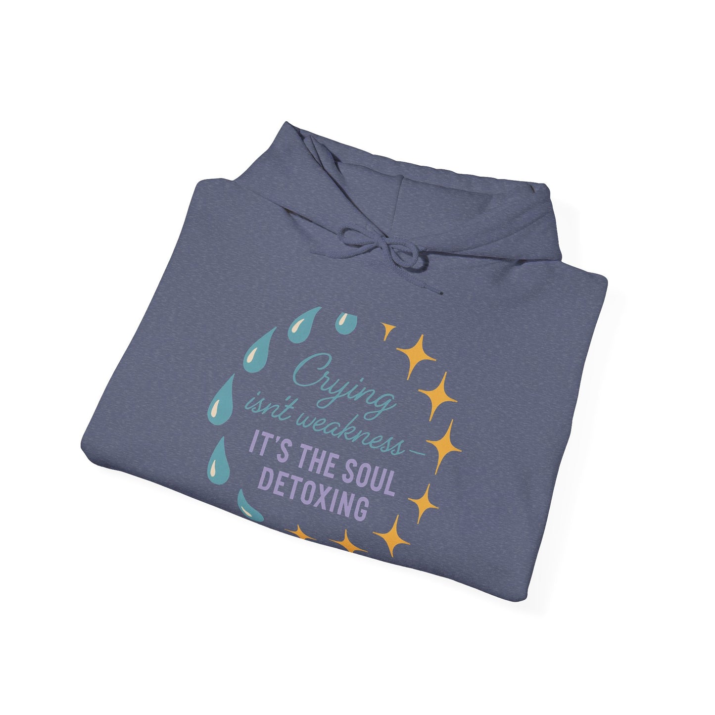 Soul Detoxing Hooded Sweatshirt | Cozy Unisex Pullover for Self-Care, Inspirational Gift, Perfect for Relaxation, Mindfulness, Recovery