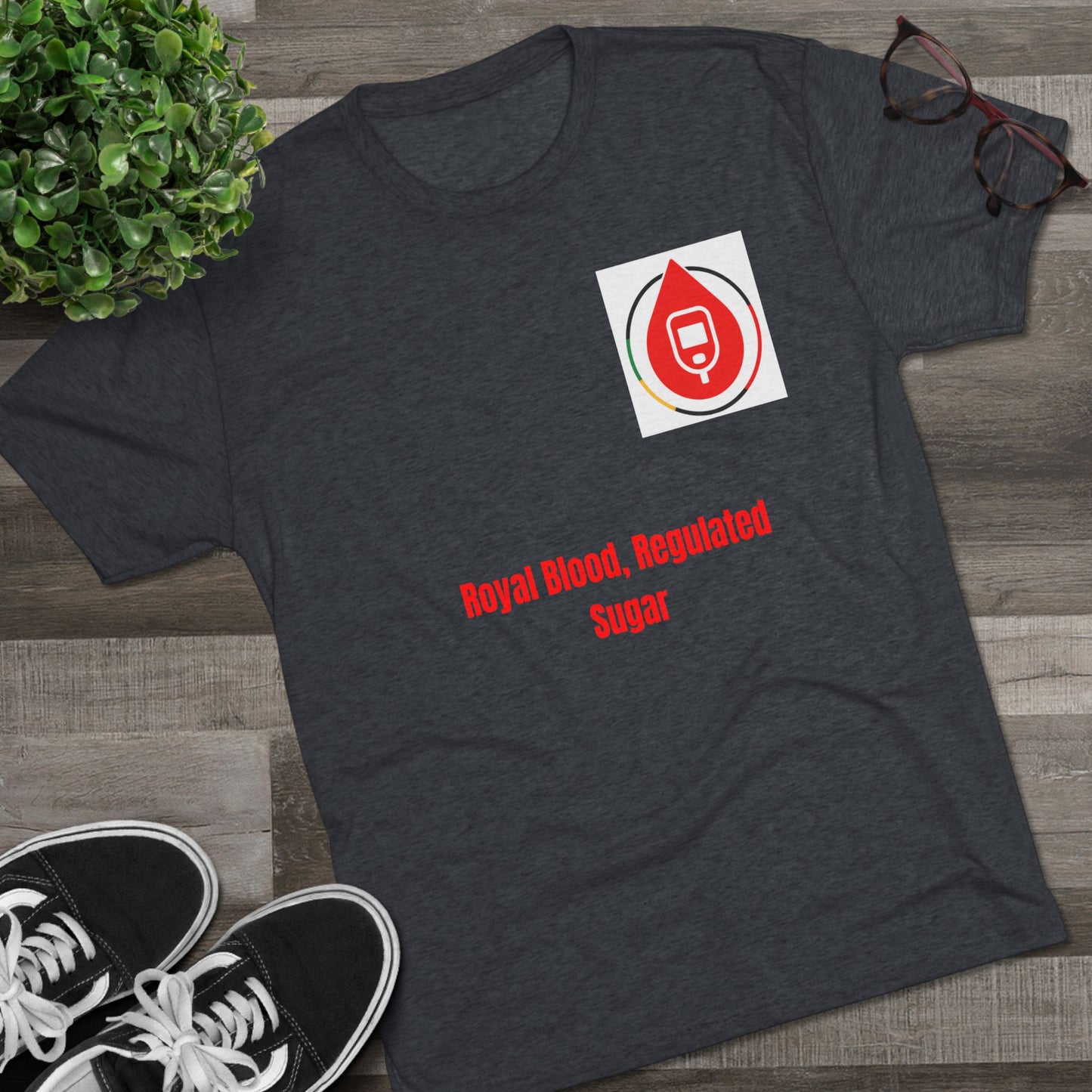 Diabetes Awareness Campaign T-shirts, Royal Blood Regulator, Sugar Management Crew Tee