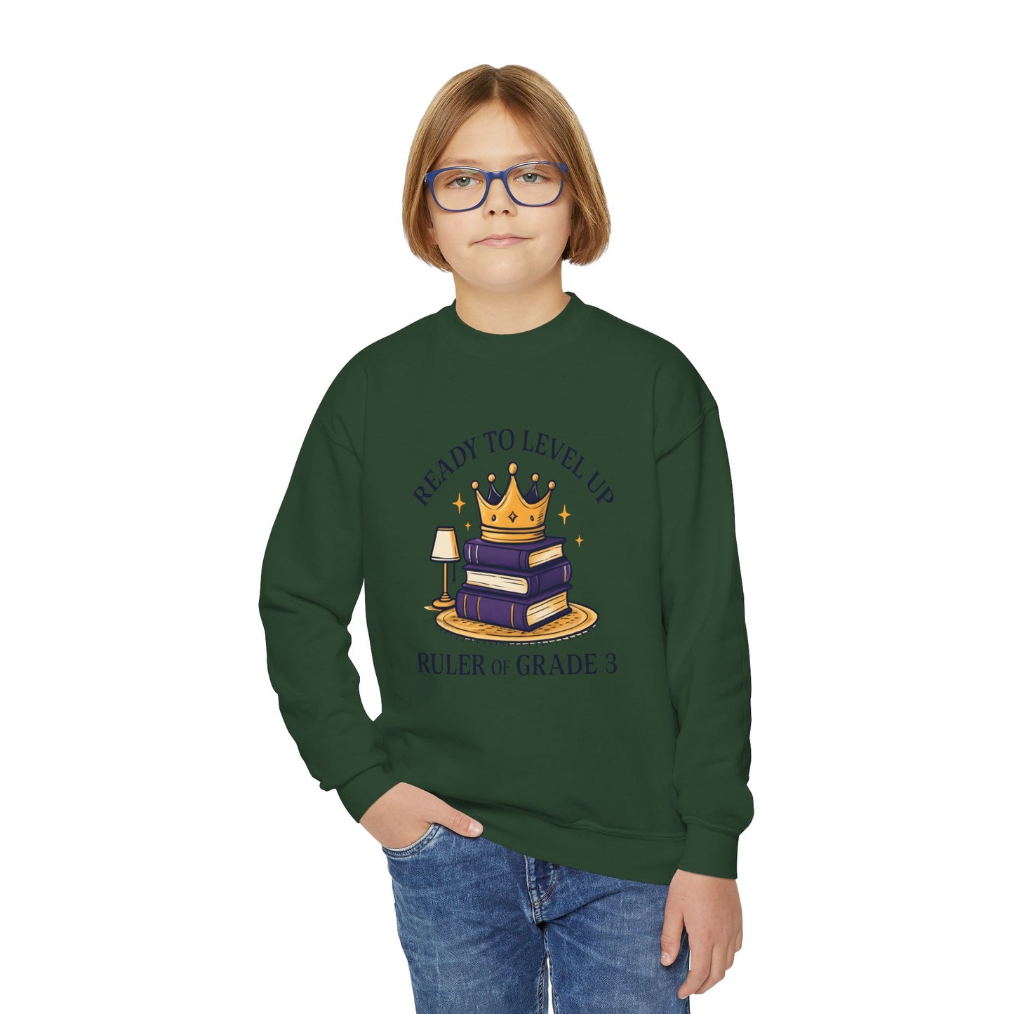 Crowned Learner Sweatshirt for Back to School