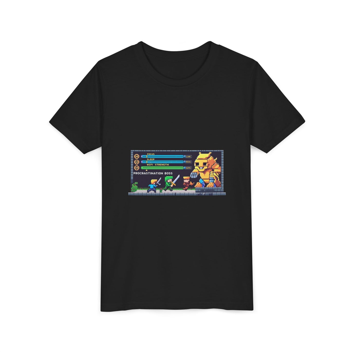 Retro Gaming Youth Tee, Fun Graphic Shirt for Kids, Perfect for Birthdays, Holidays, and Playtime, Geeky Gift Idea, Video Game Vibes