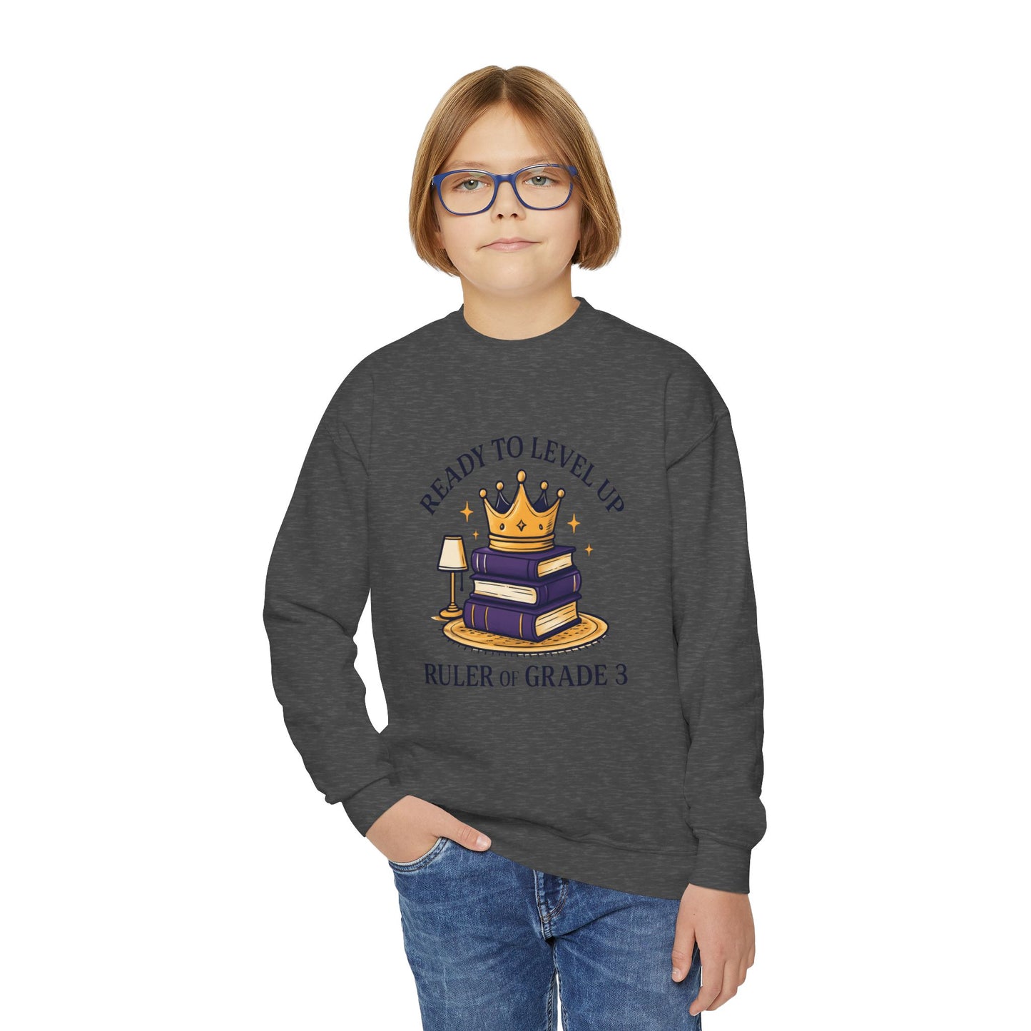 Crowned Learner Sweatshirt for Back to School