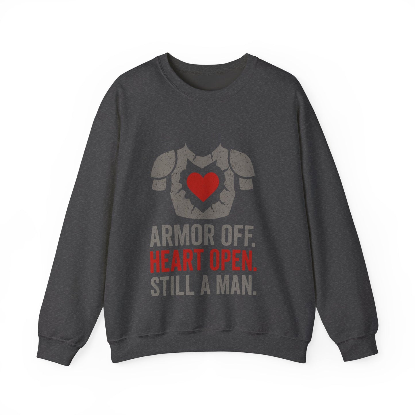 Heartfelt Armor Crewneck Sweatshirt | Cozy Unisex Sweatshirt for Men