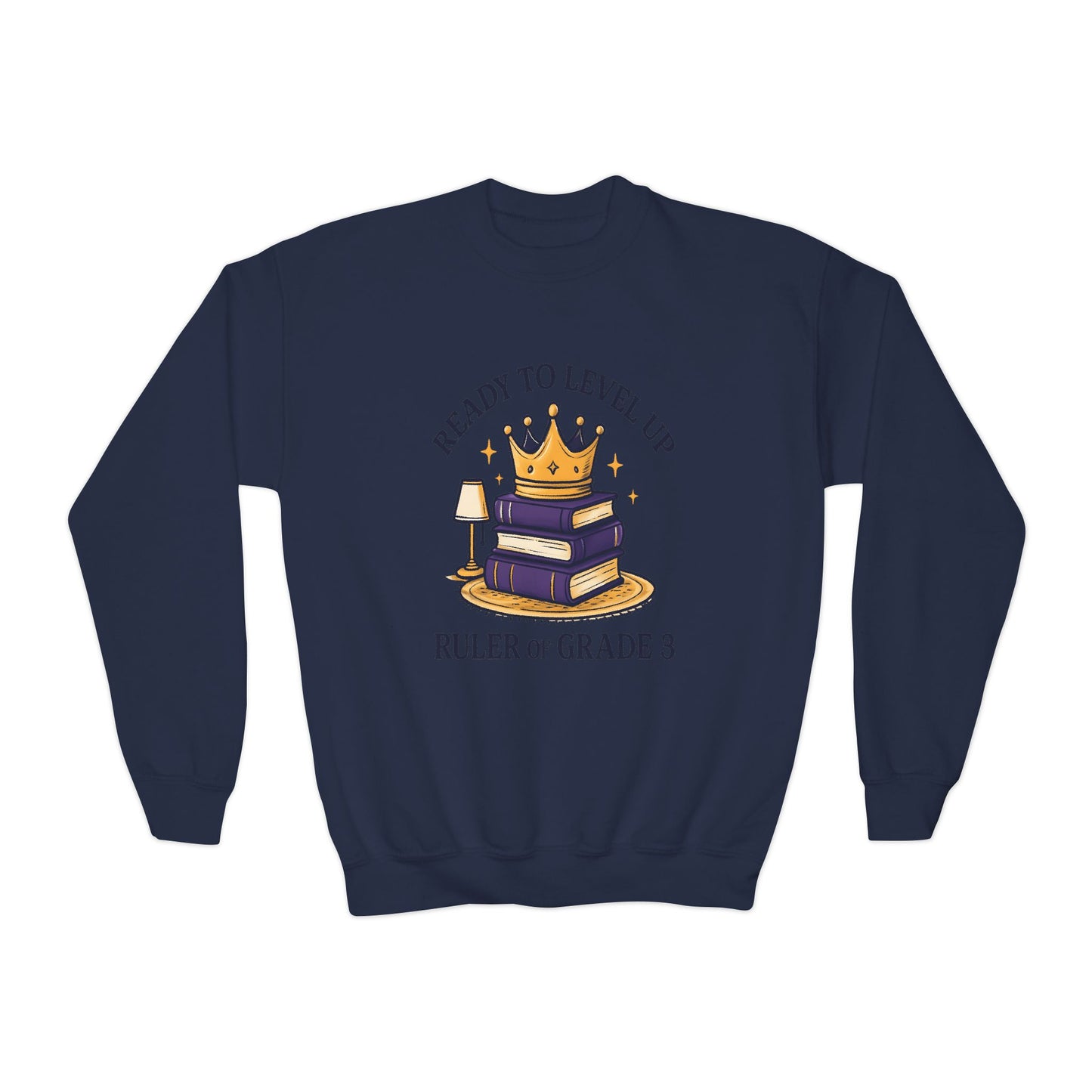 Crowned Learner Sweatshirt for Back to School