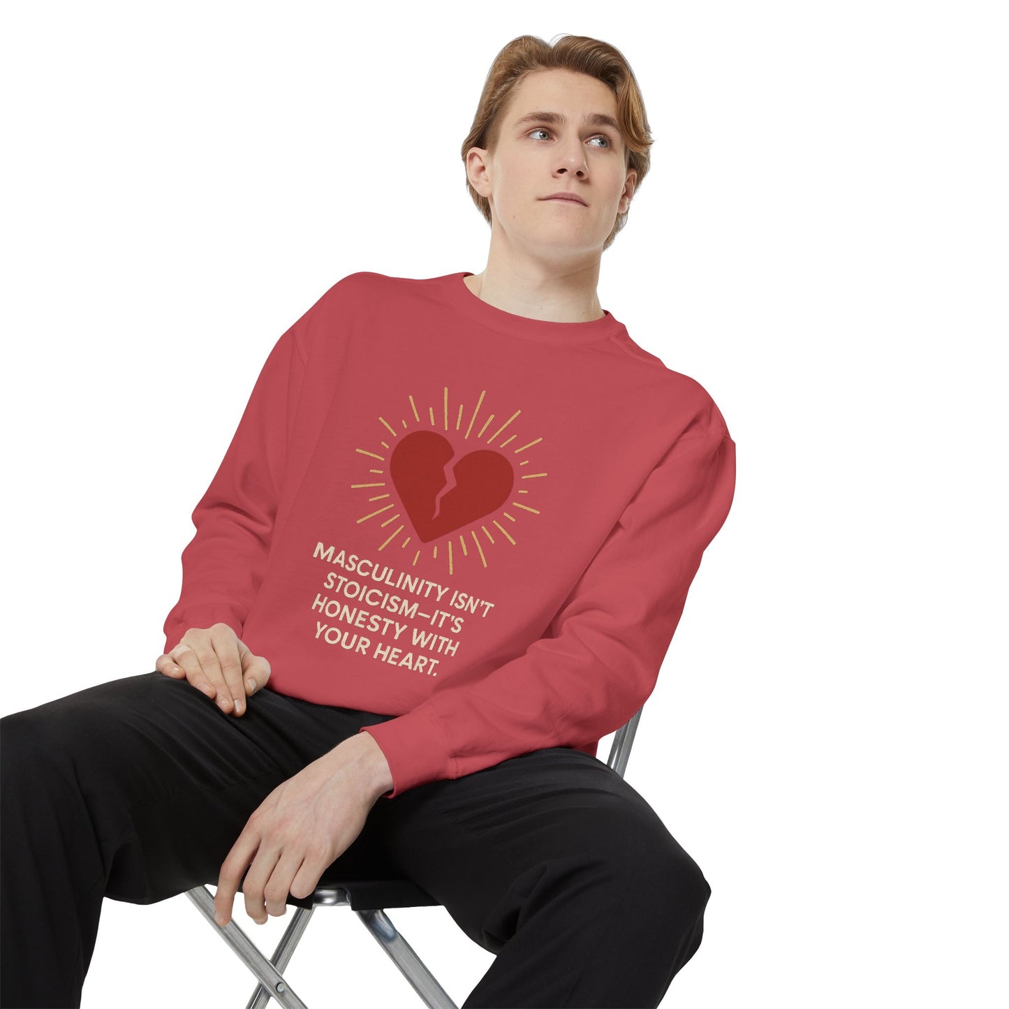 Heartfelt Unisex Sweatshirt - Perfect for Open Conversations, Gifts for Men, Casual Comfort Wear, Self-Expression Apparel