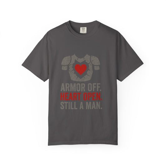 Heartfelt Armor Unisex T-shirt - Empowering Gift for Men, Casual Wear, Motivational Apparel, Heart Open Design, Thoughtful Shirt for [...]