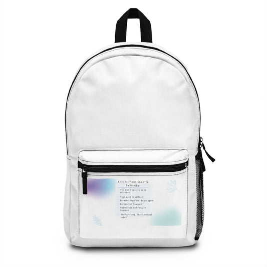 Inspirational Quote Backpack - Motivational School Bag, Stylish Travel Backpack, Gift for Students, Modern Daypack, Eco-Friendly