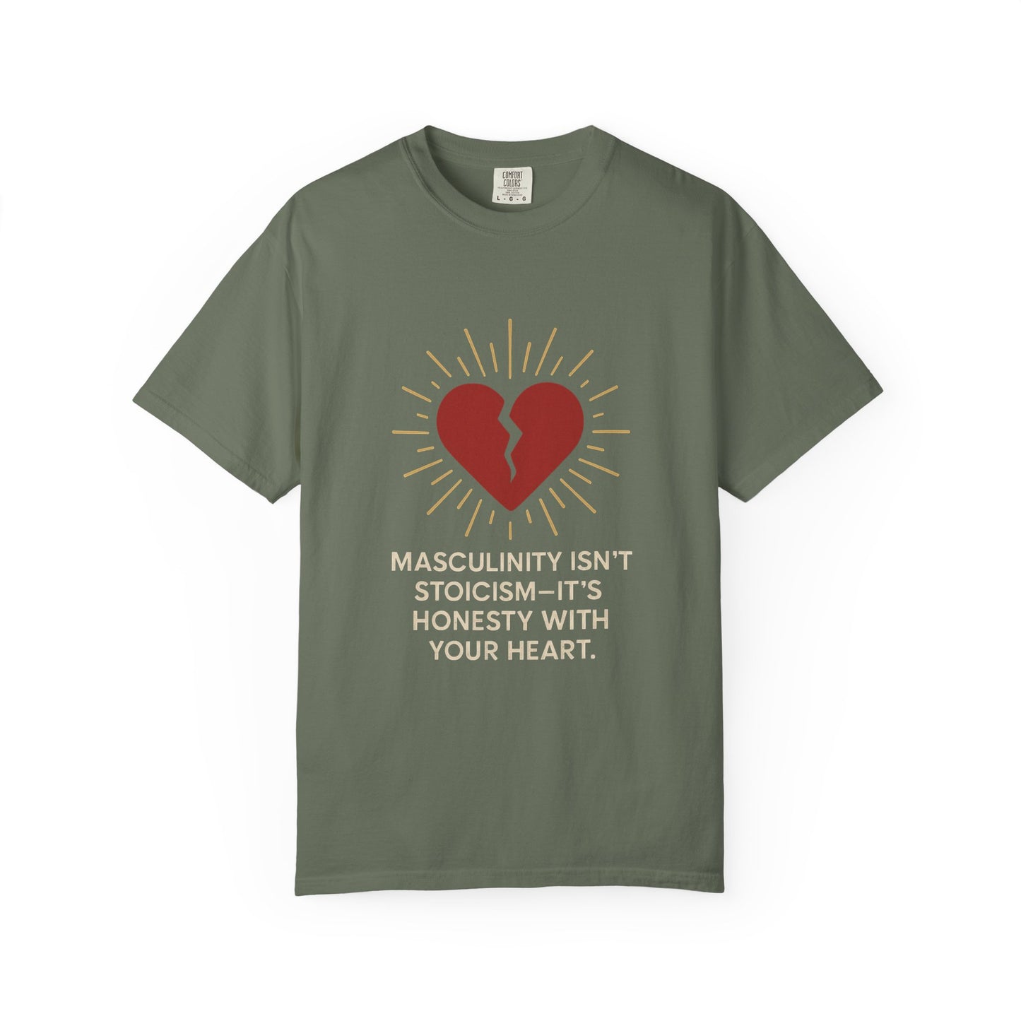 Heartfelt Message T-Shirt for Men, Unisex Garment-Dyed Tee, Casual Wear, Self-Care Gift, Men's Mental Health Awareness, Honest [...]