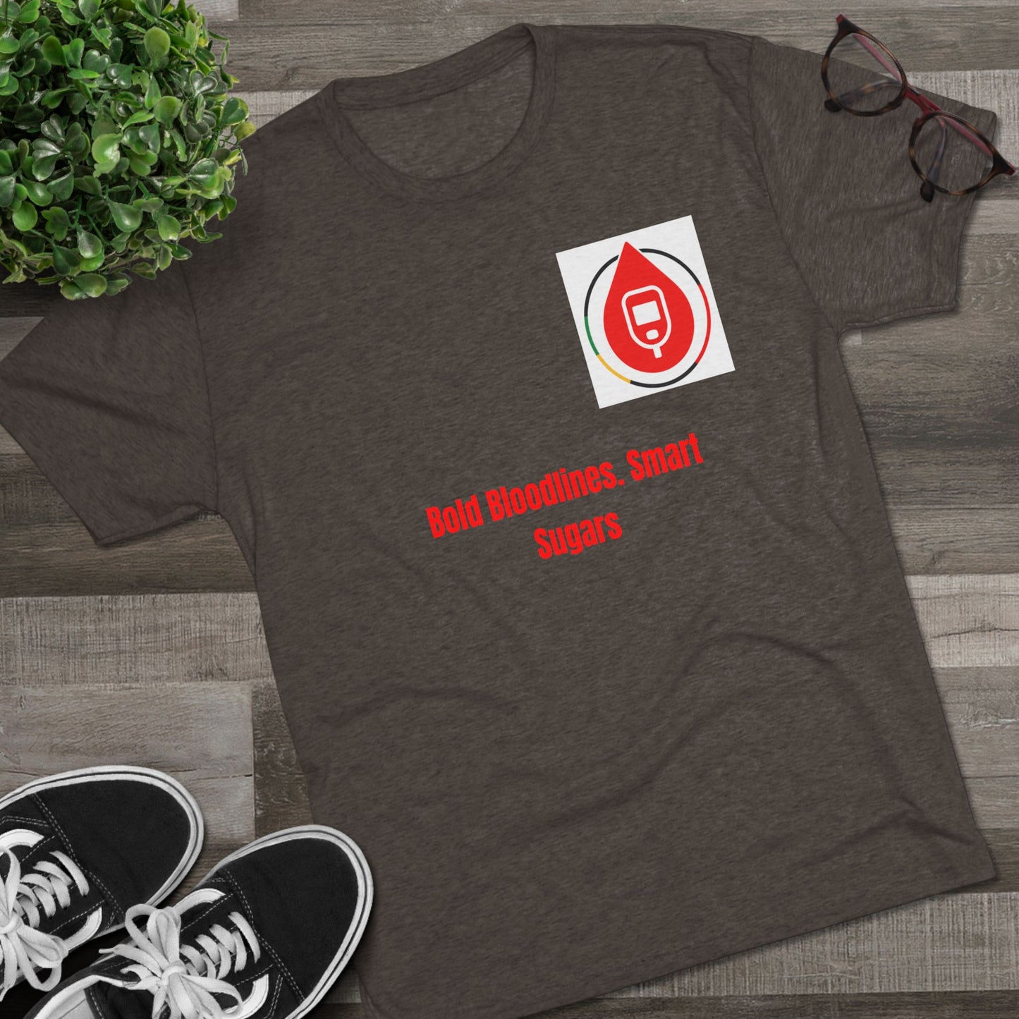 Diabetes Awareness Campaign T-shirts, Bloodline Metrics, Sugar Management Crew Tee