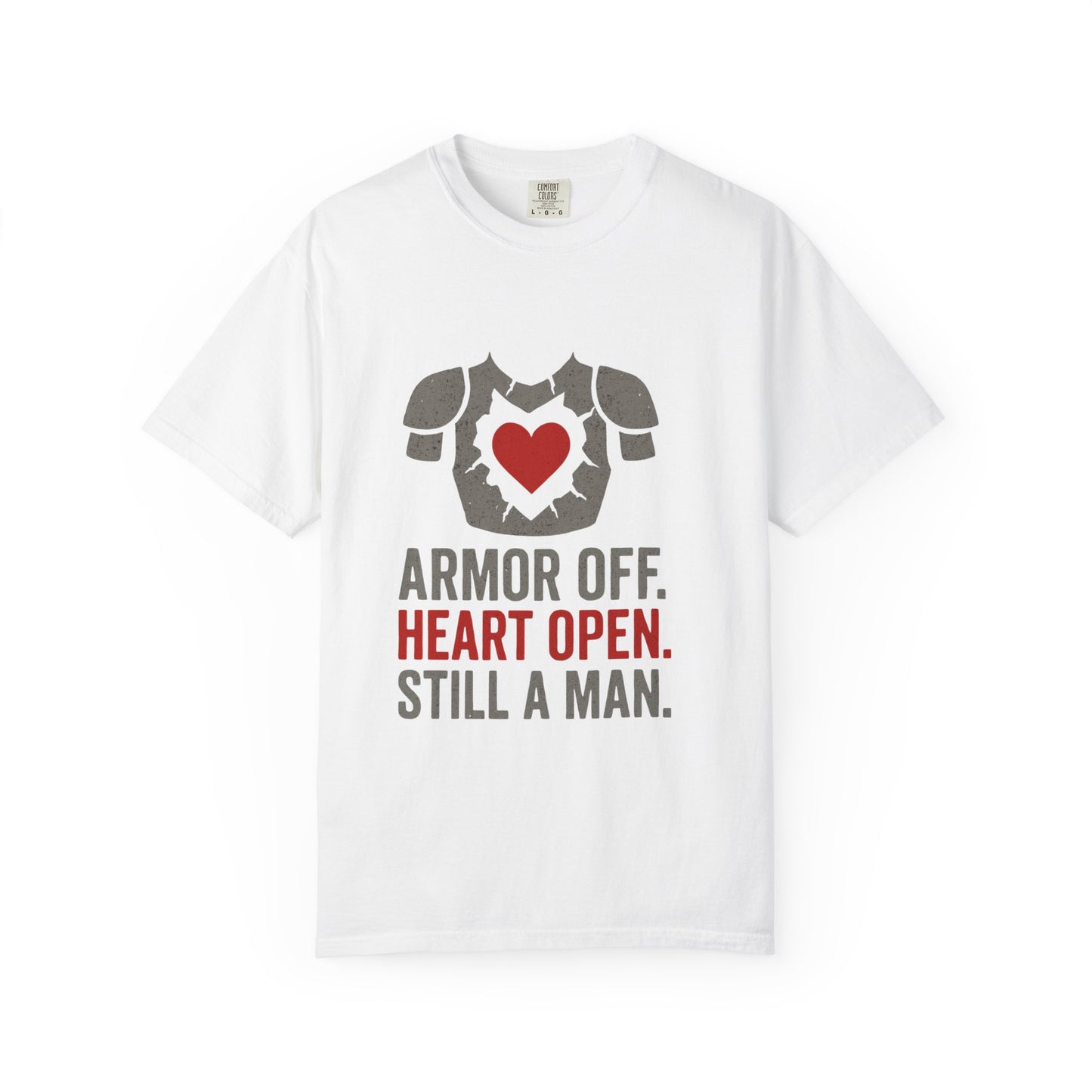 Heartfelt Armor Unisex T-shirt - Empowering Gift for Men, Casual Wear, Motivational Apparel, Heart Open Design, Thoughtful Shirt for [...]