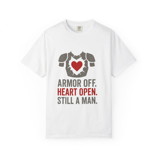 Heartfelt Armor Unisex T-shirt - Empowering Gift for Men, Casual Wear, Motivational Apparel, Heart Open Design, Thoughtful Shirt for [...]