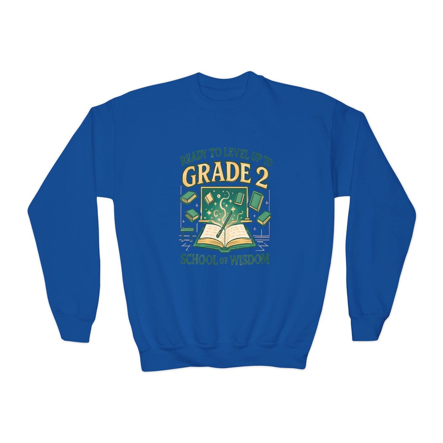 Learning Quest: Magical Grade 2 Adventure Sweatshirt for Back to School