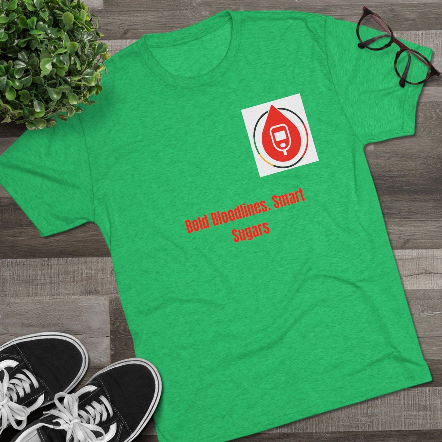 Diabetes Awareness Campaign T-shirts, Bloodline Metrics, Sugar Management Crew Tee