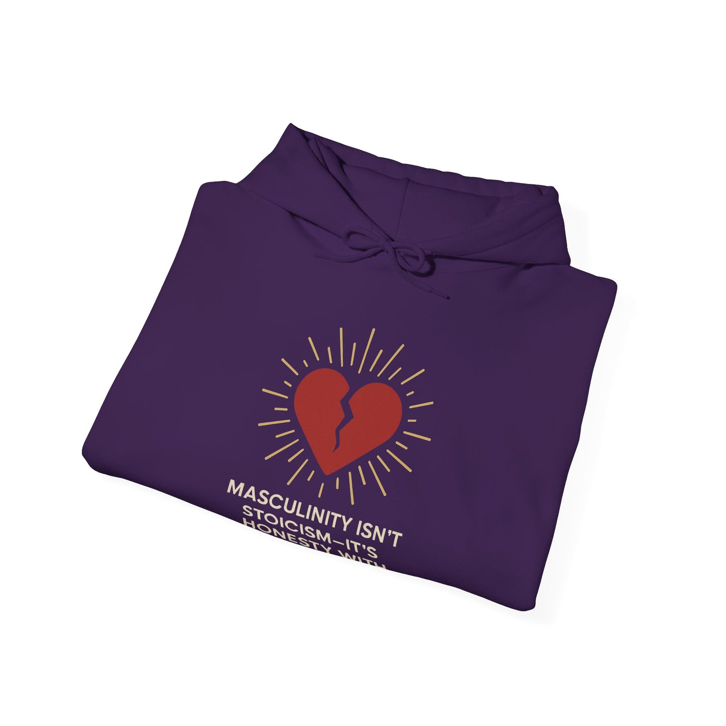 Heartfelt Affirmation Hoodie - Unisex Heavy Blend Sweatshirt, Cozy Gift, Casual Wear, Self-Care Reminder, Modern Style, Gender-Neutral